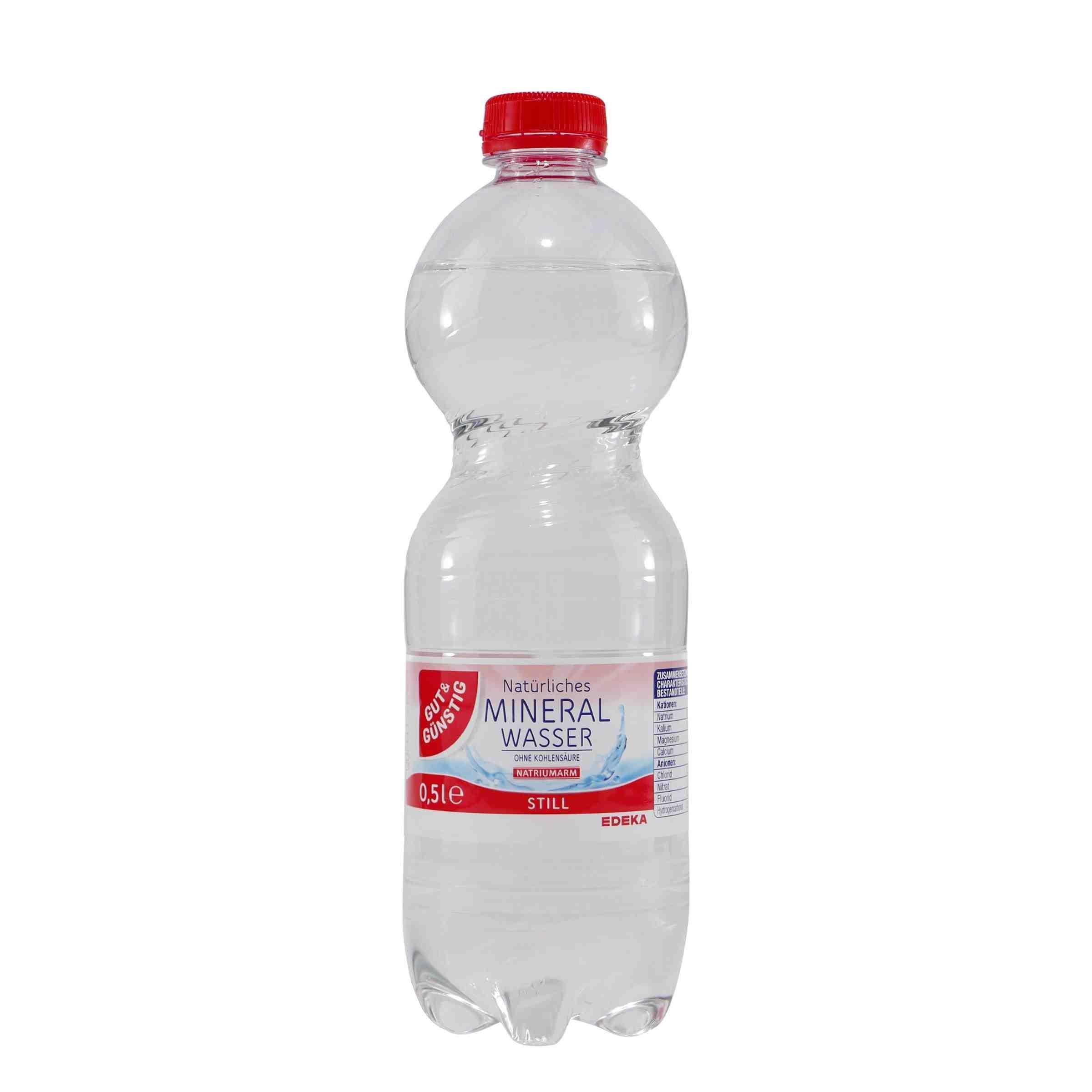 Gut & Günstig Mineralwasser -Still- (9 x 0,5L) EINWEG