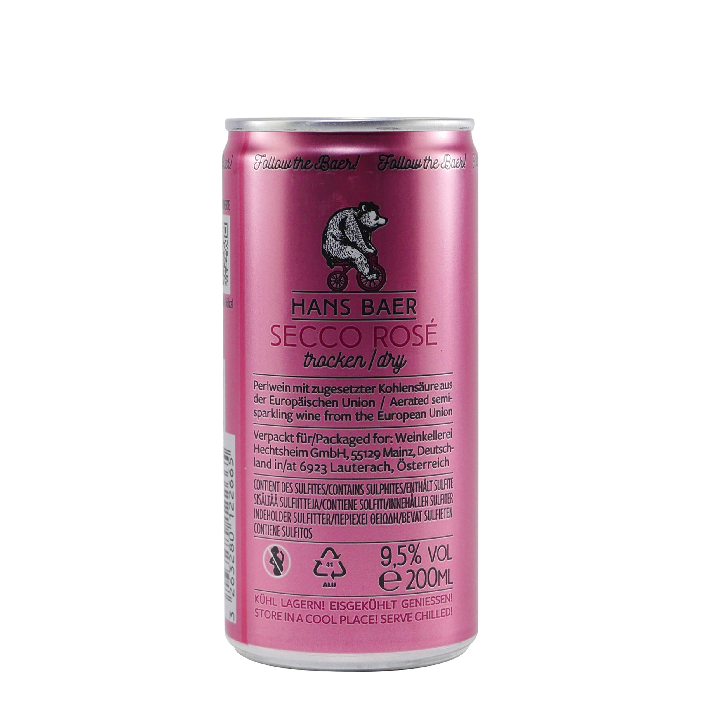 Hans Baer Secco Rosé -trocken- (12 x 0,2L)