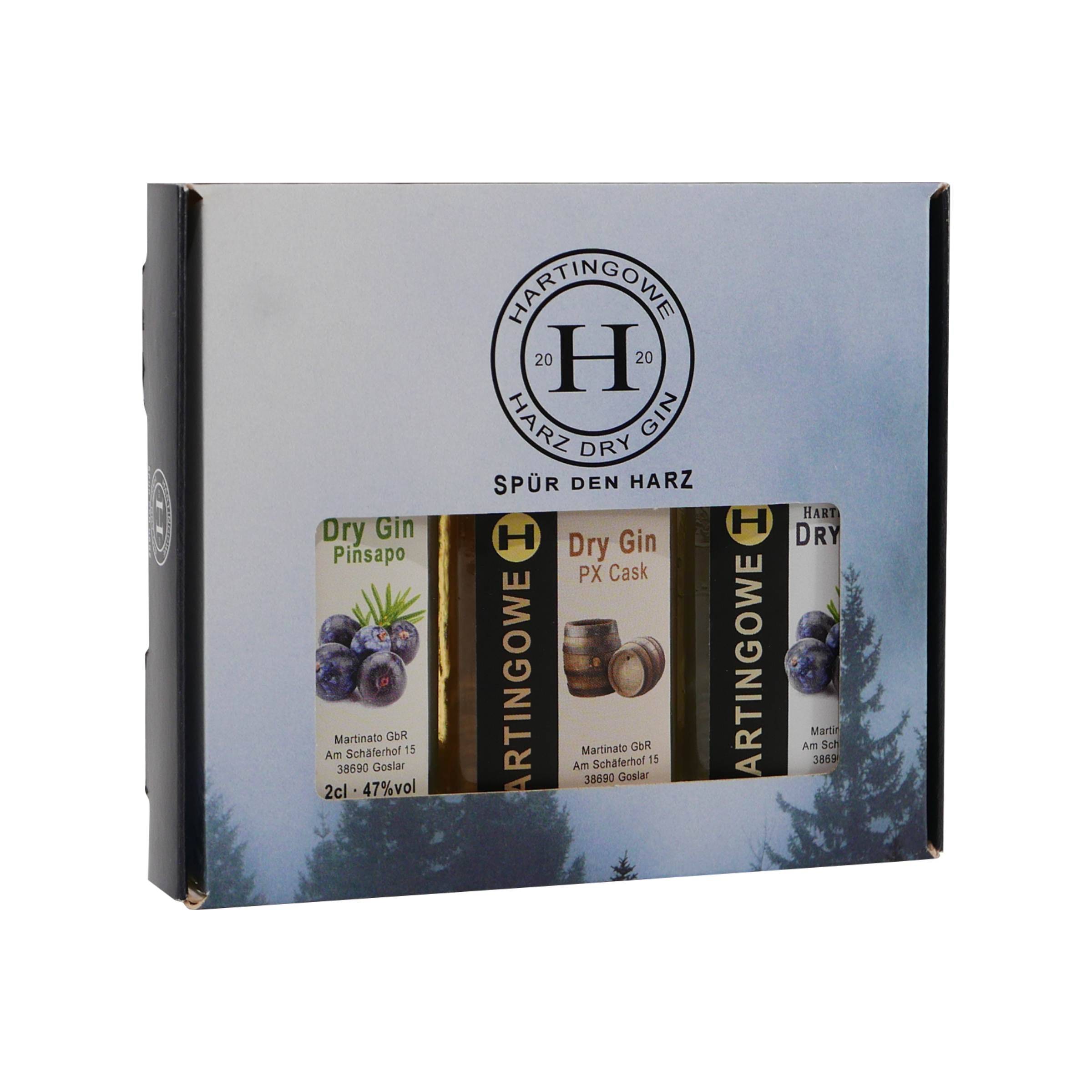 Hartingowe Dry Gin Probierpaket (3 x 0,02L)