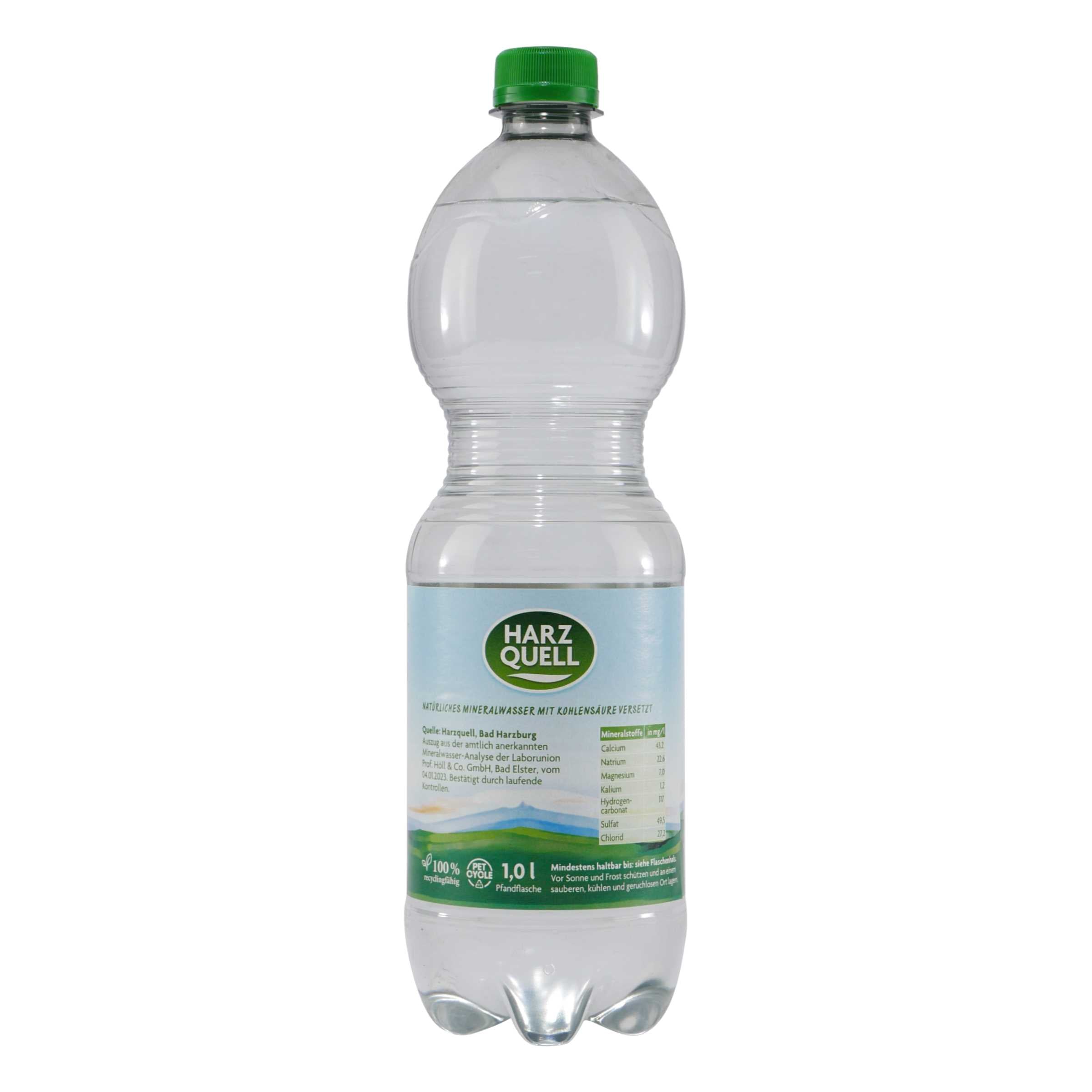 Harzquell Mineralwasser -Medium- (12 x 1,0L)