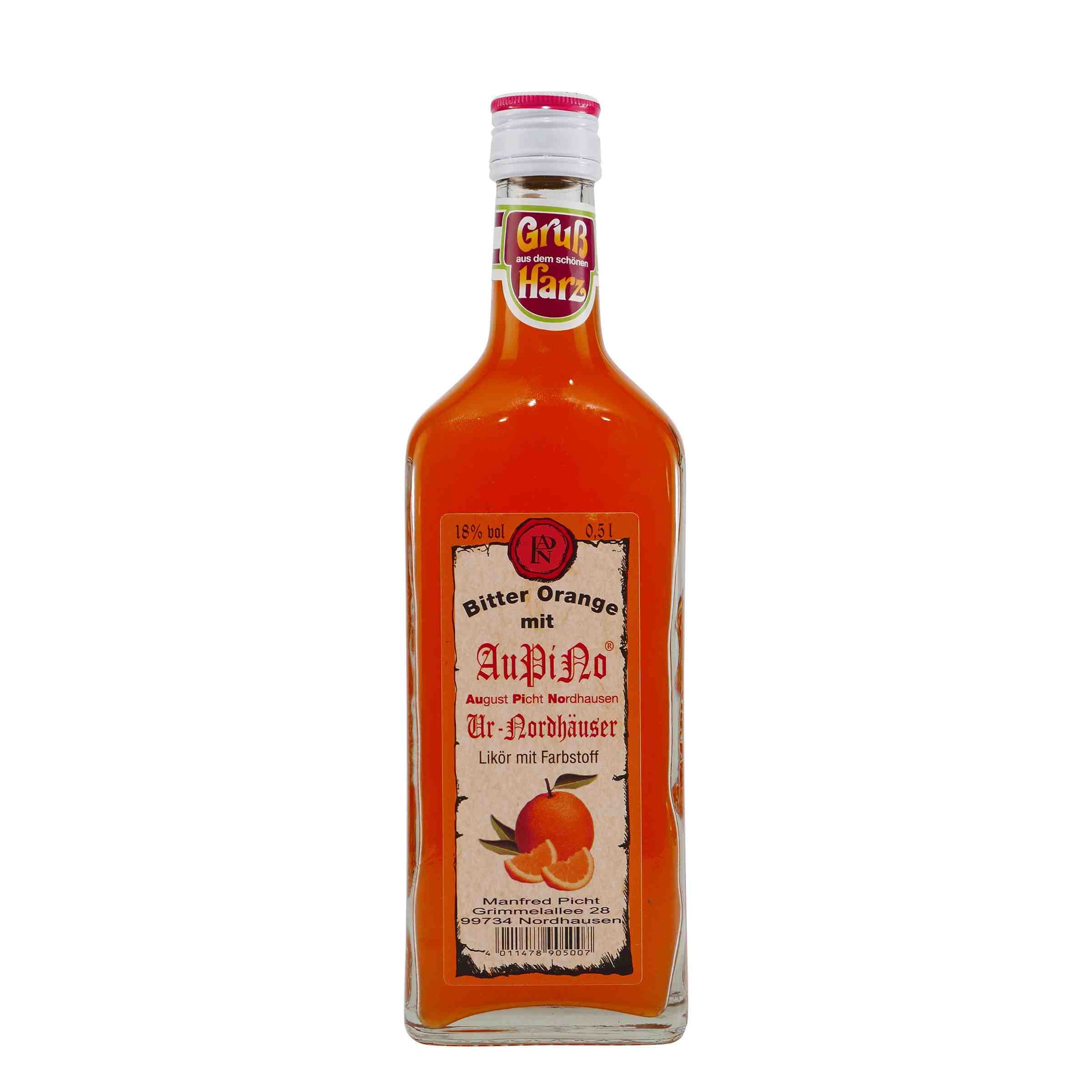 Bitter Orange Fruchtlikör mit Geschenk-Holzkiste