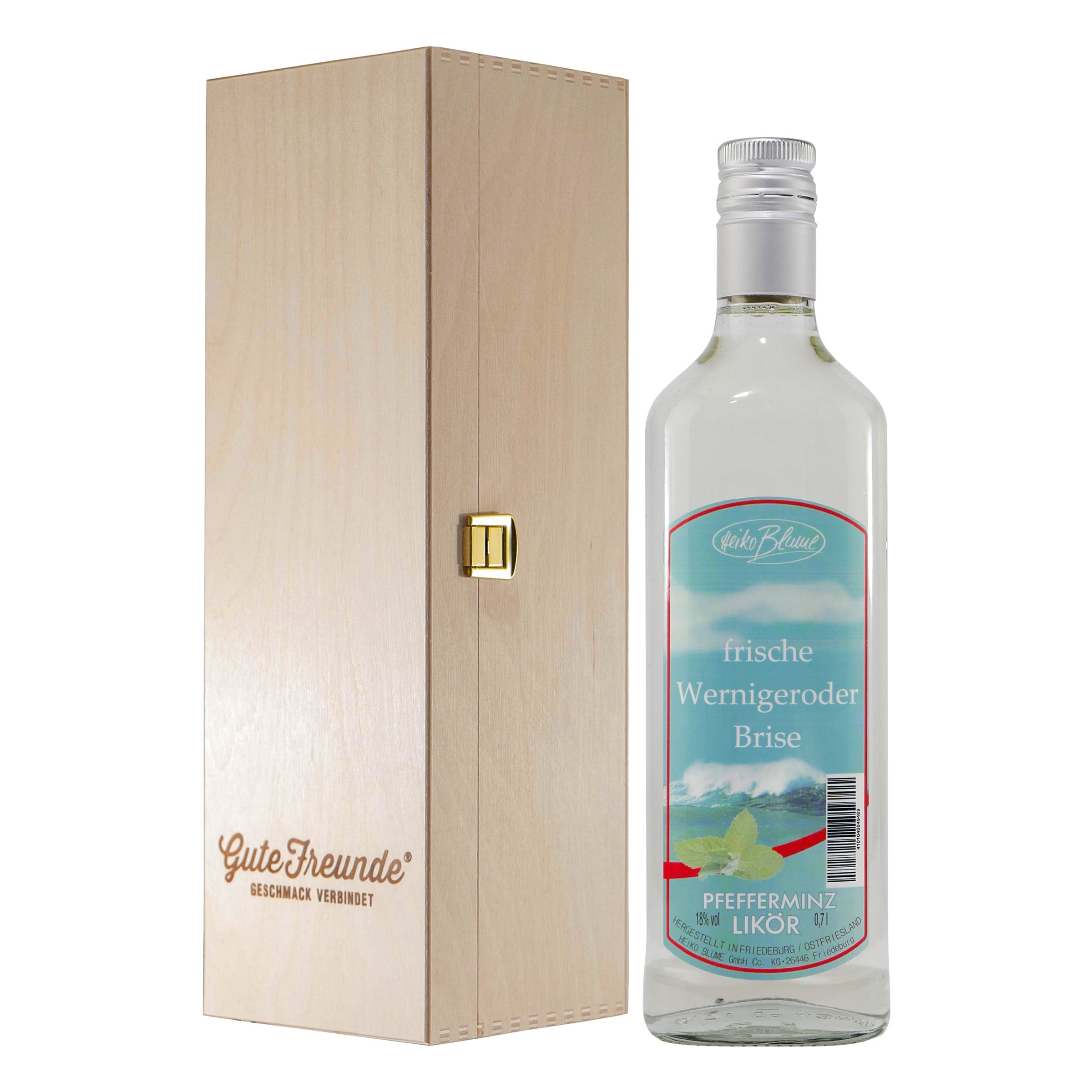 Blume Wernigeroder Brise Pfefferminz-Likör mit Geschenk-HK