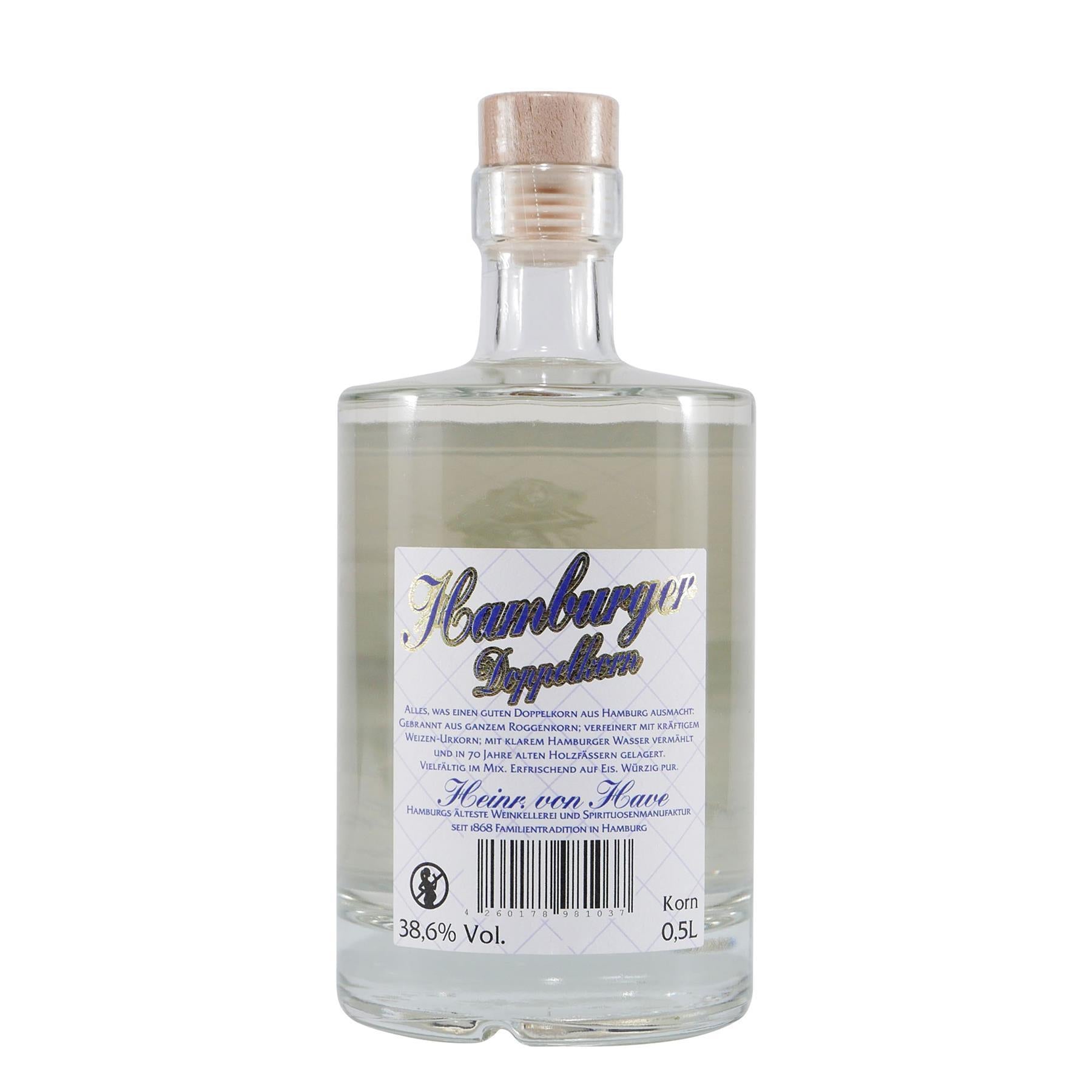 Heinr. von Have Hamburger Doppelkorn mit Geschenk-HK