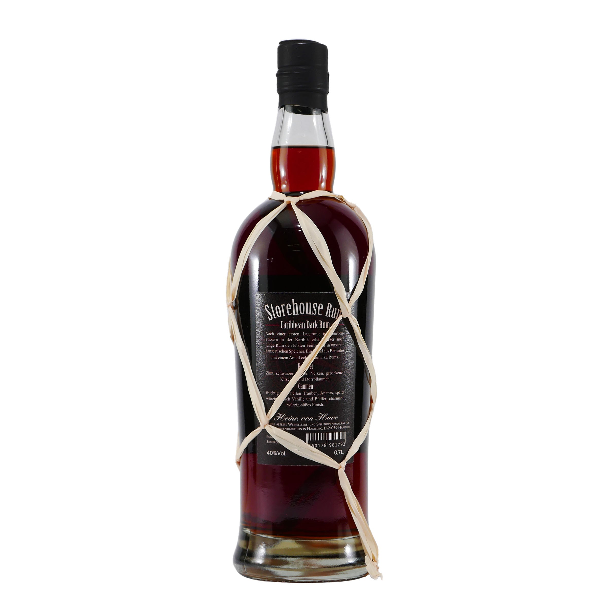 Heinr. von Have Storehouse Carribean Dark Rum mit Geschenk-HK