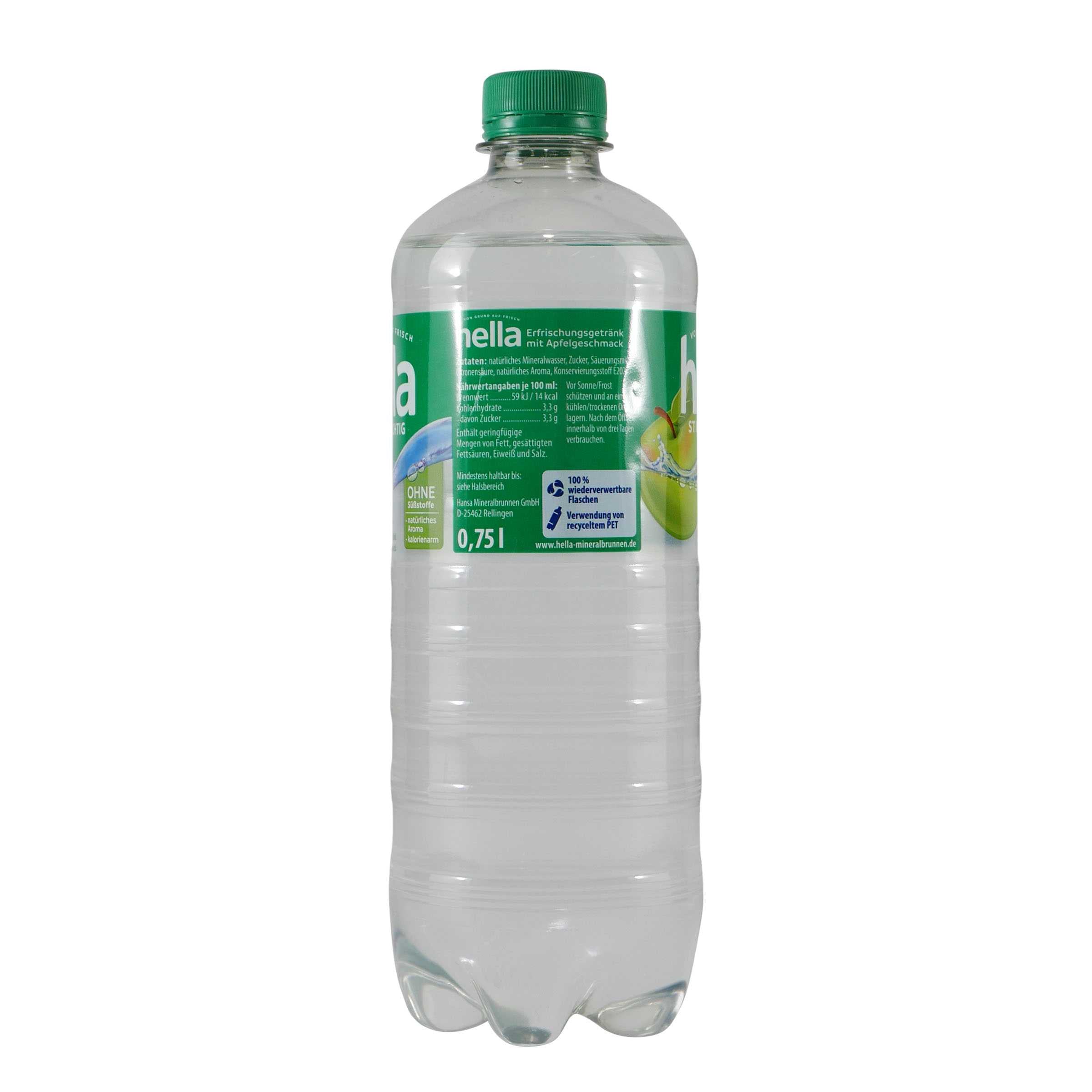 hella Apfel Erfrischungsgetränk (6 x 0,75L) EINWEG