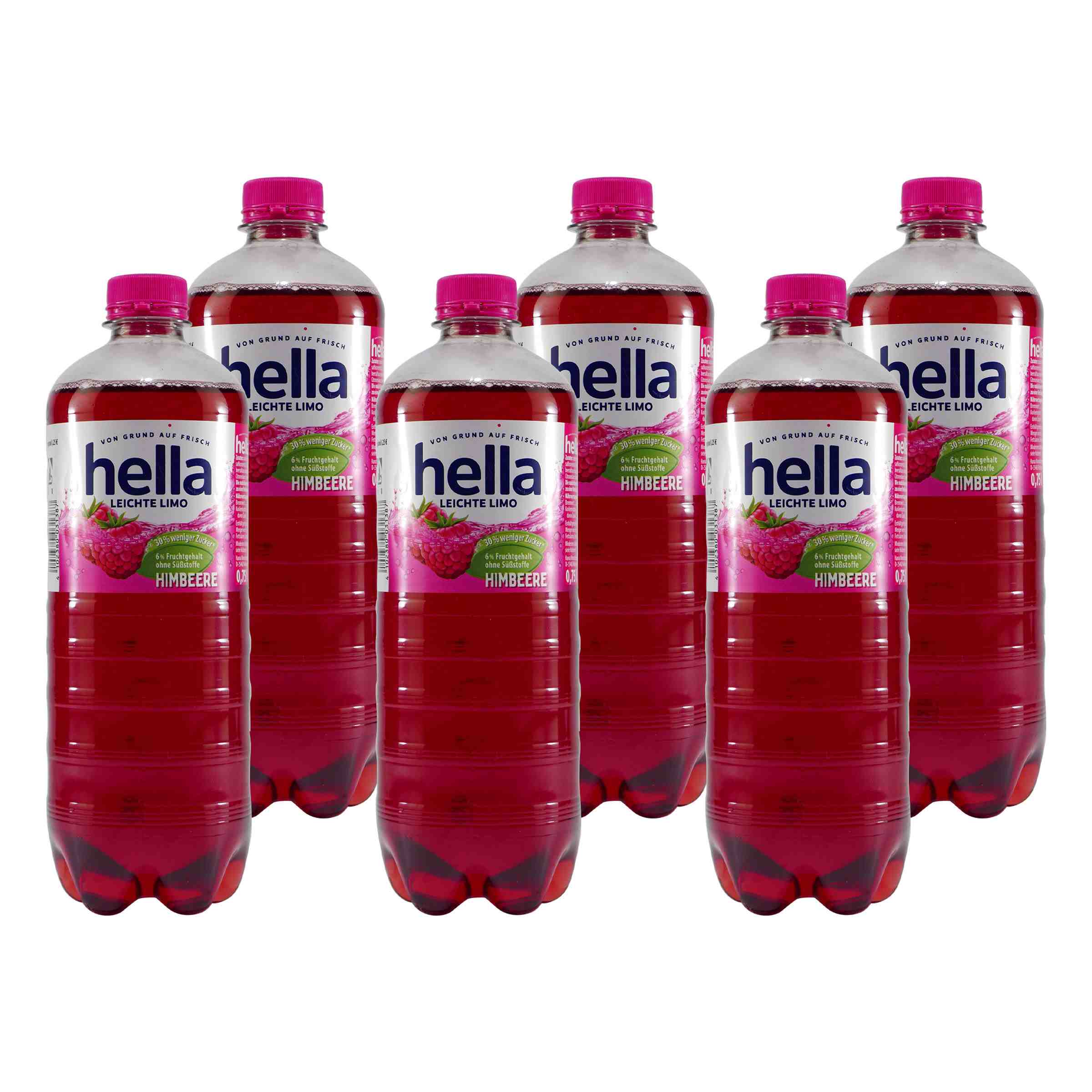 hella Leichte Limo Himbeere (6 x 0,75L)
