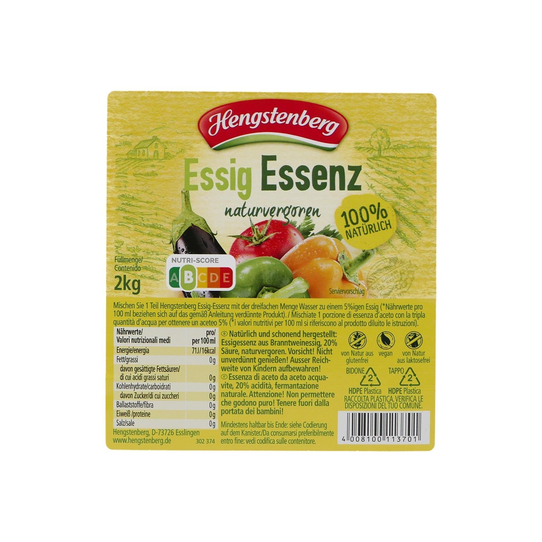 Hengstenberg Essig-Essenz 2KG