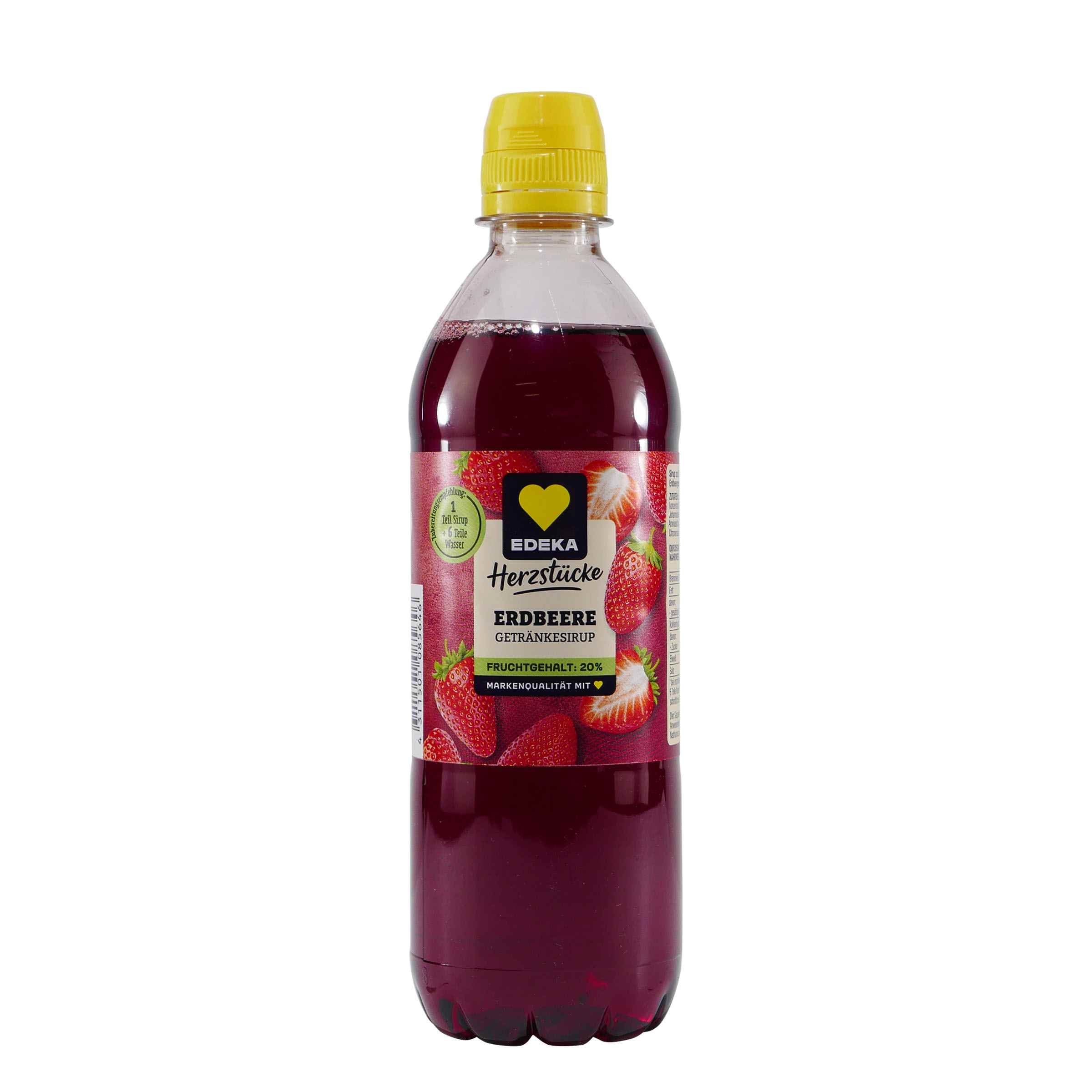 Herzstücke Erdbeere Getränkesirup (6 x 0,5L)
