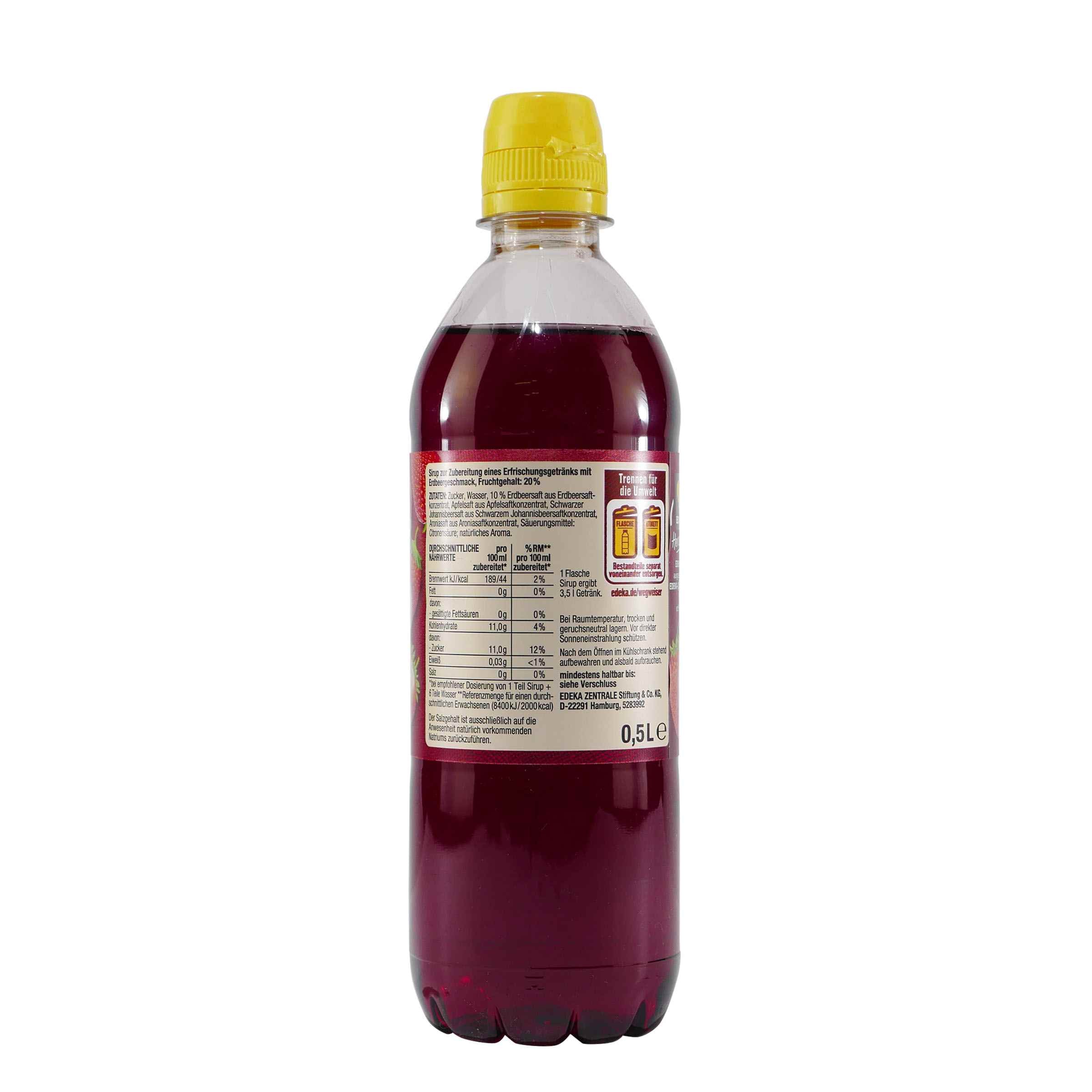 Herzstücke Erdbeere Getränkesirup (6 x 0,5L)