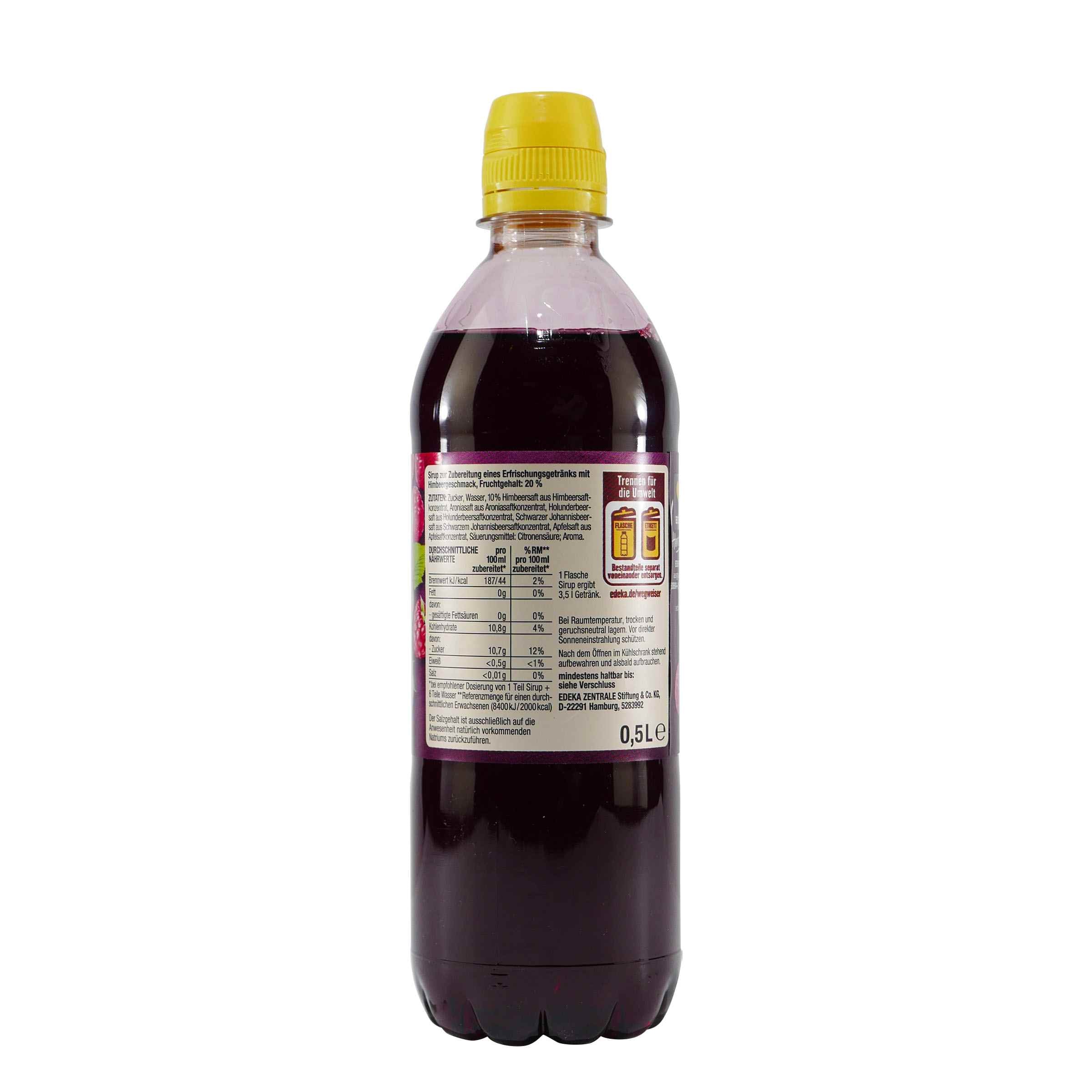 Herzstücke Himbeere Getränkesirup (6 x 0,5L)