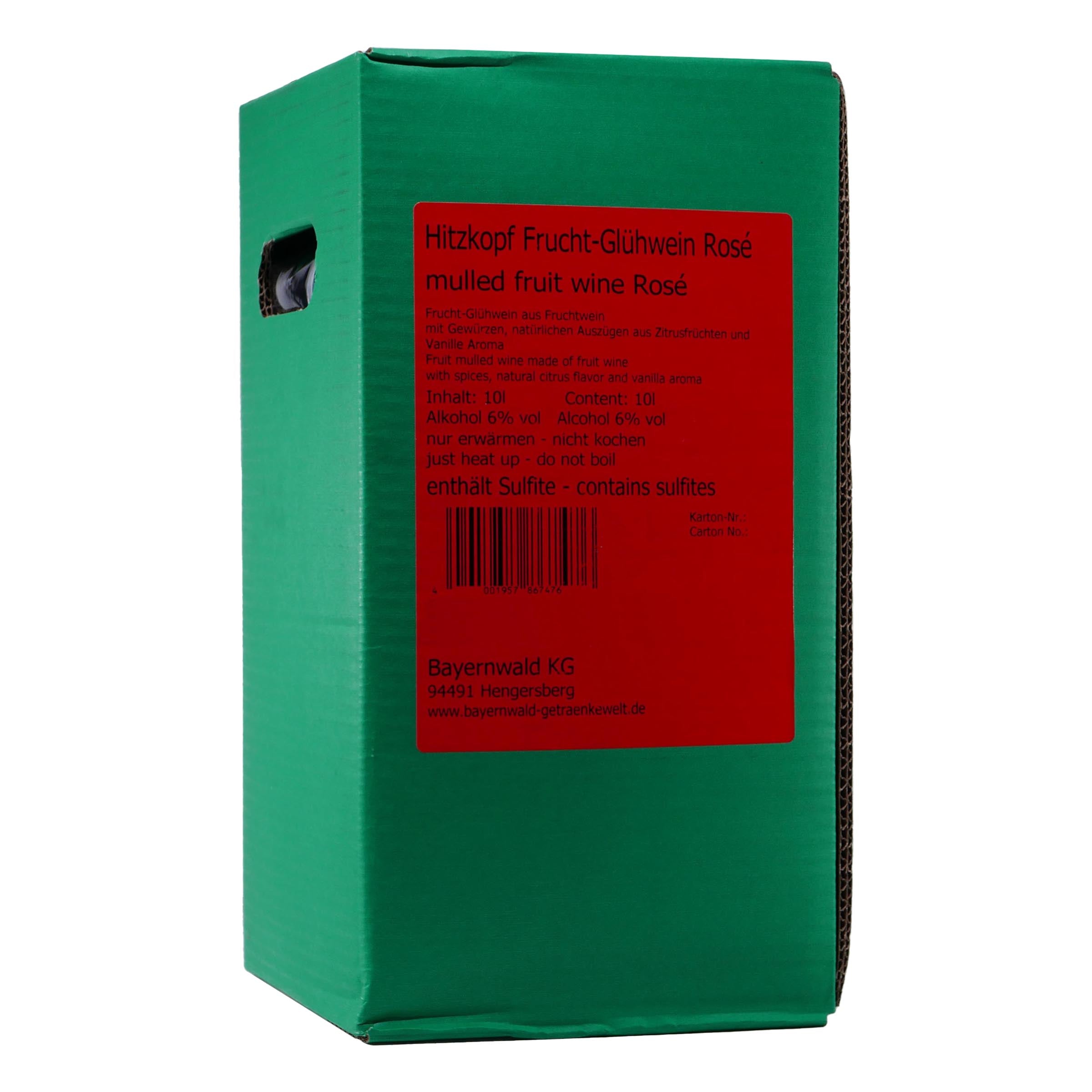 Hitzkopf Frucht-Glühwein Rosé 10L BIB