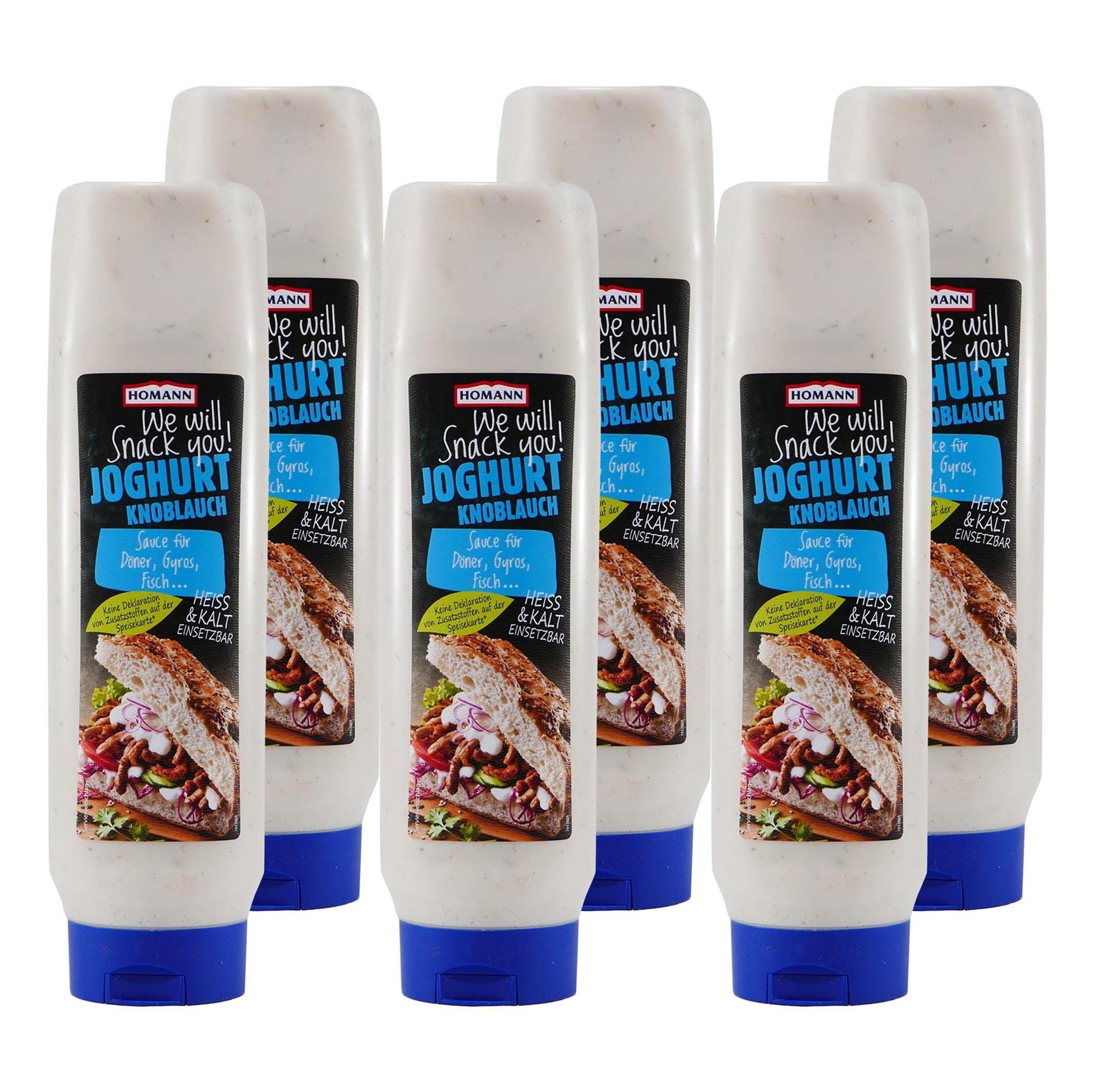 Homann Joghurt-Knoblauch Sauce (6 x 875ml)