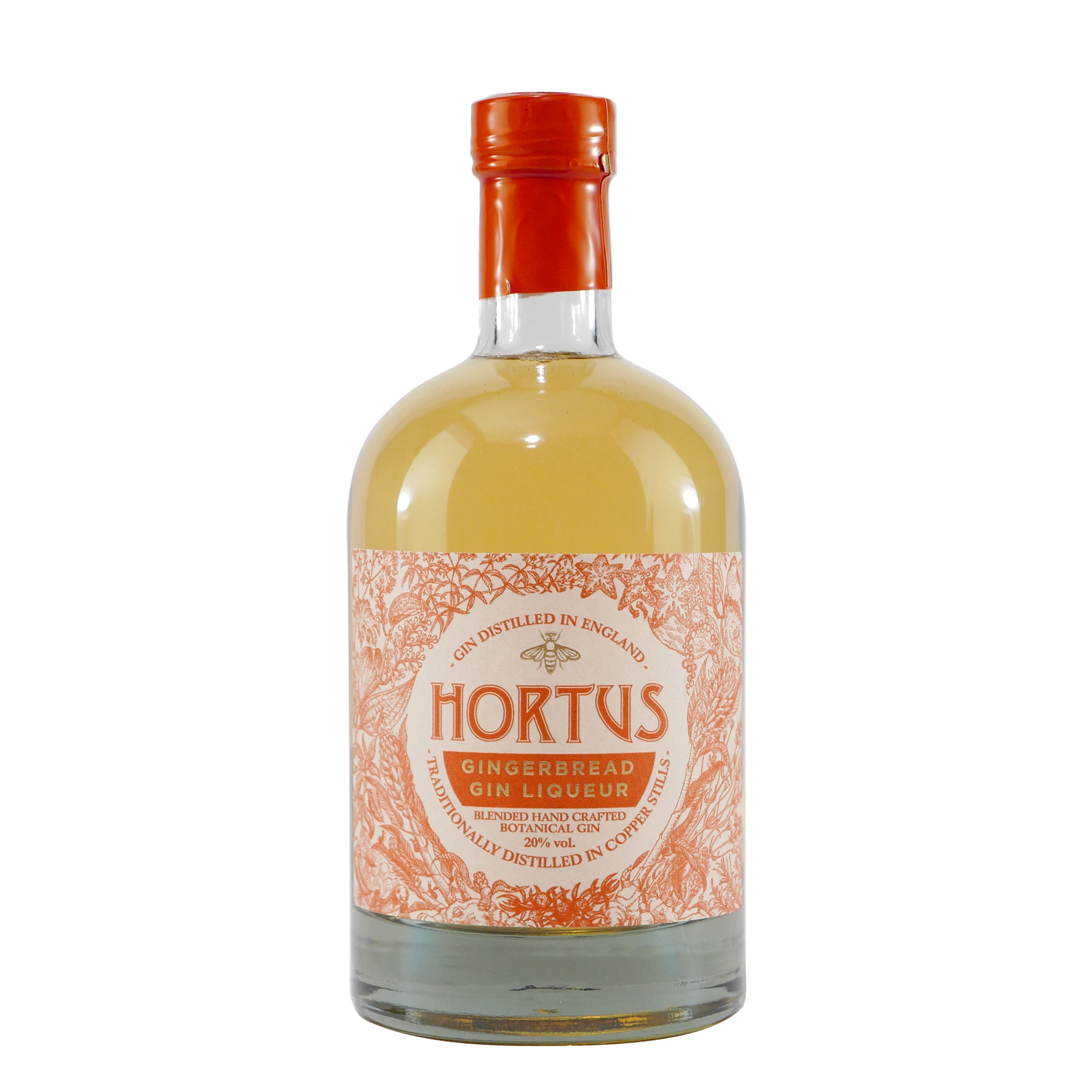 Hortus Gingerbread Gin Liqueur mit Geschenk-Holzkiste
