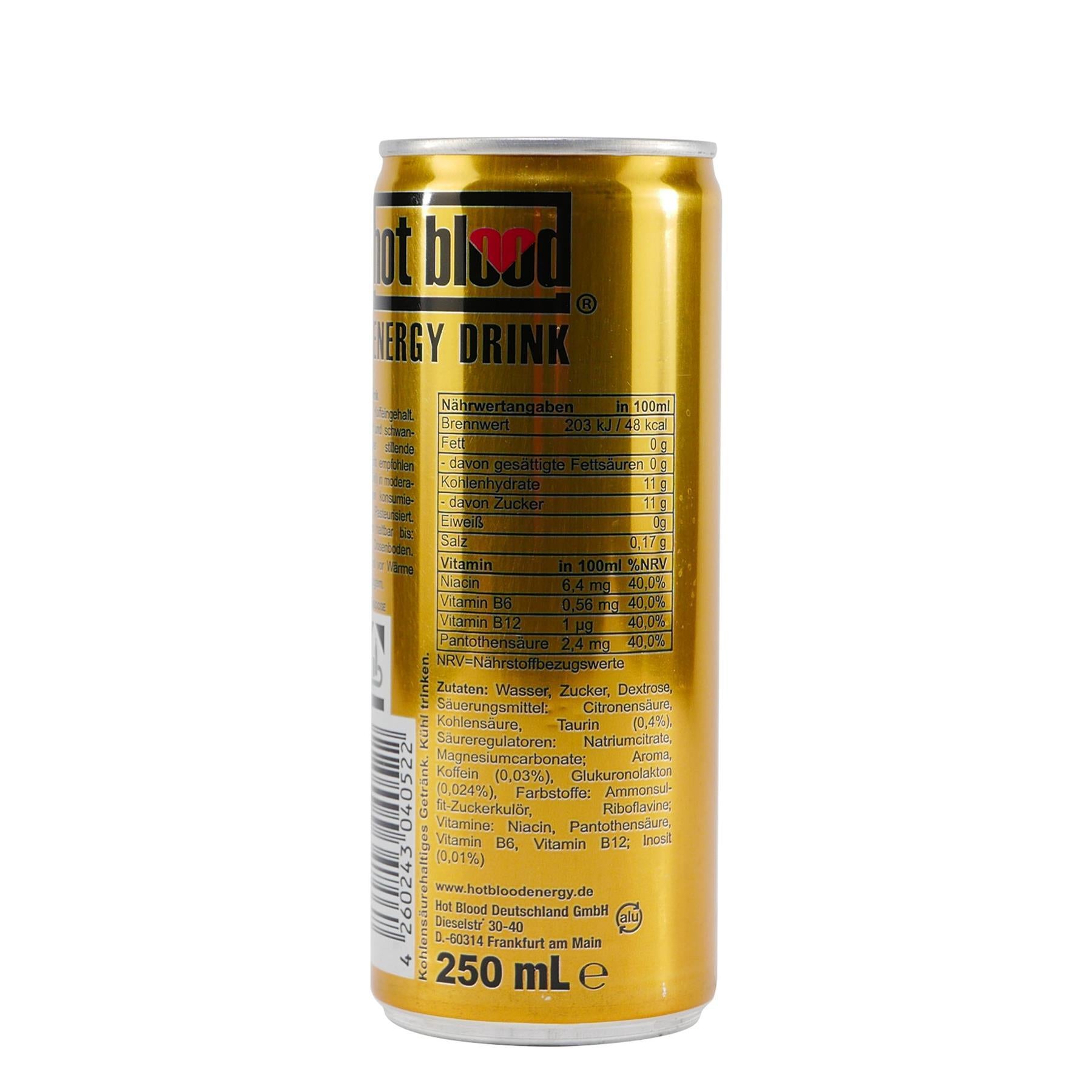 hot blood Energy Drink Classic (24 x 0,25L)