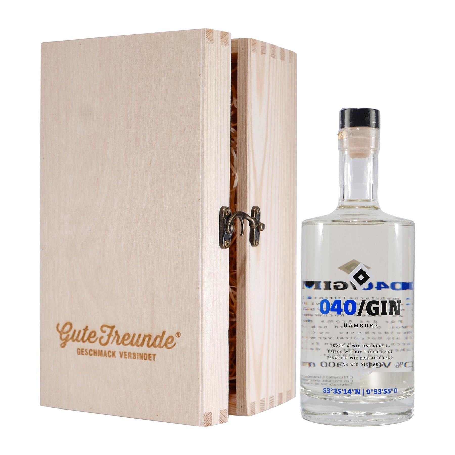 HSV 040 Gin mit Geschenk-Holzkiste