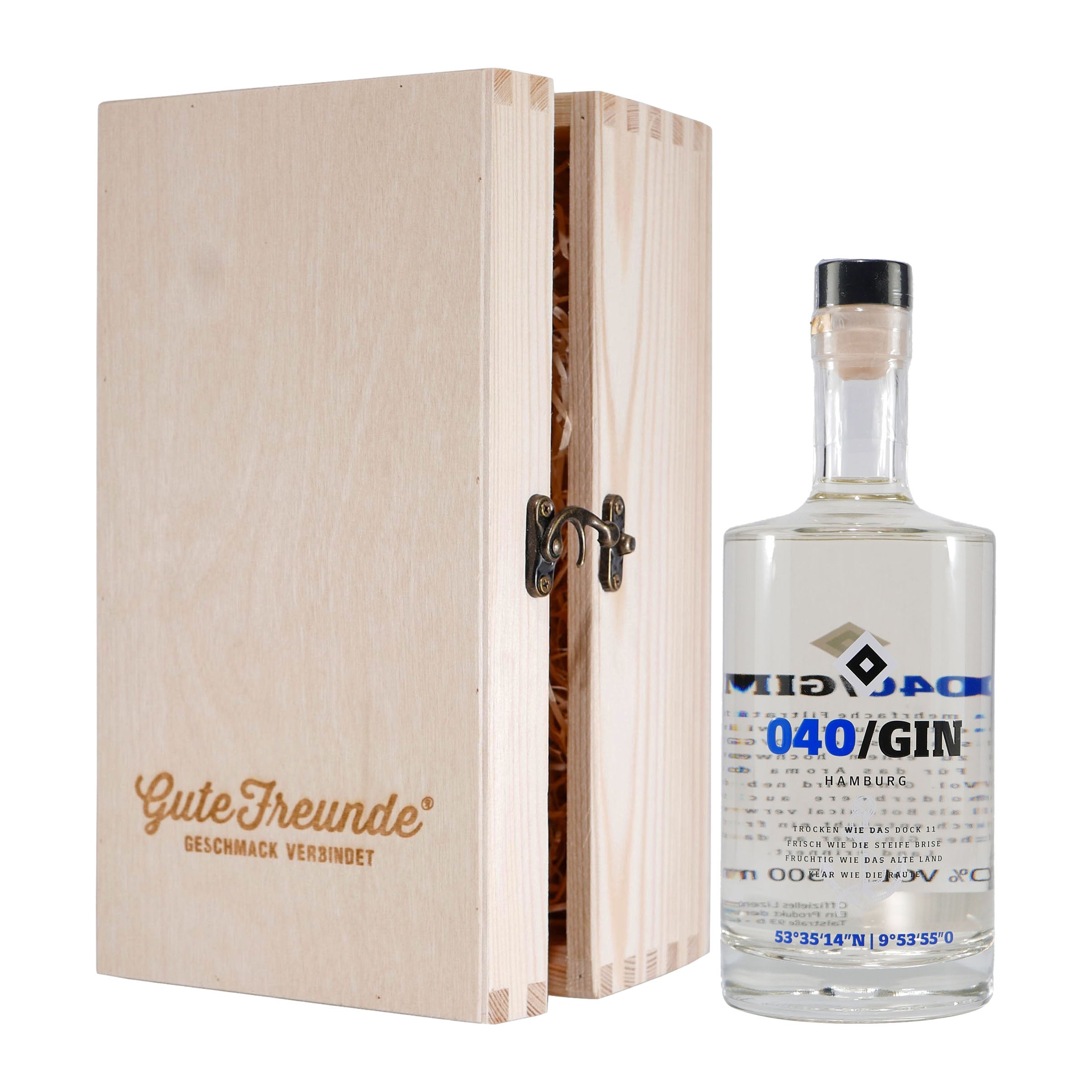 HSV 040 Gin mit Geschenk-Holzkiste