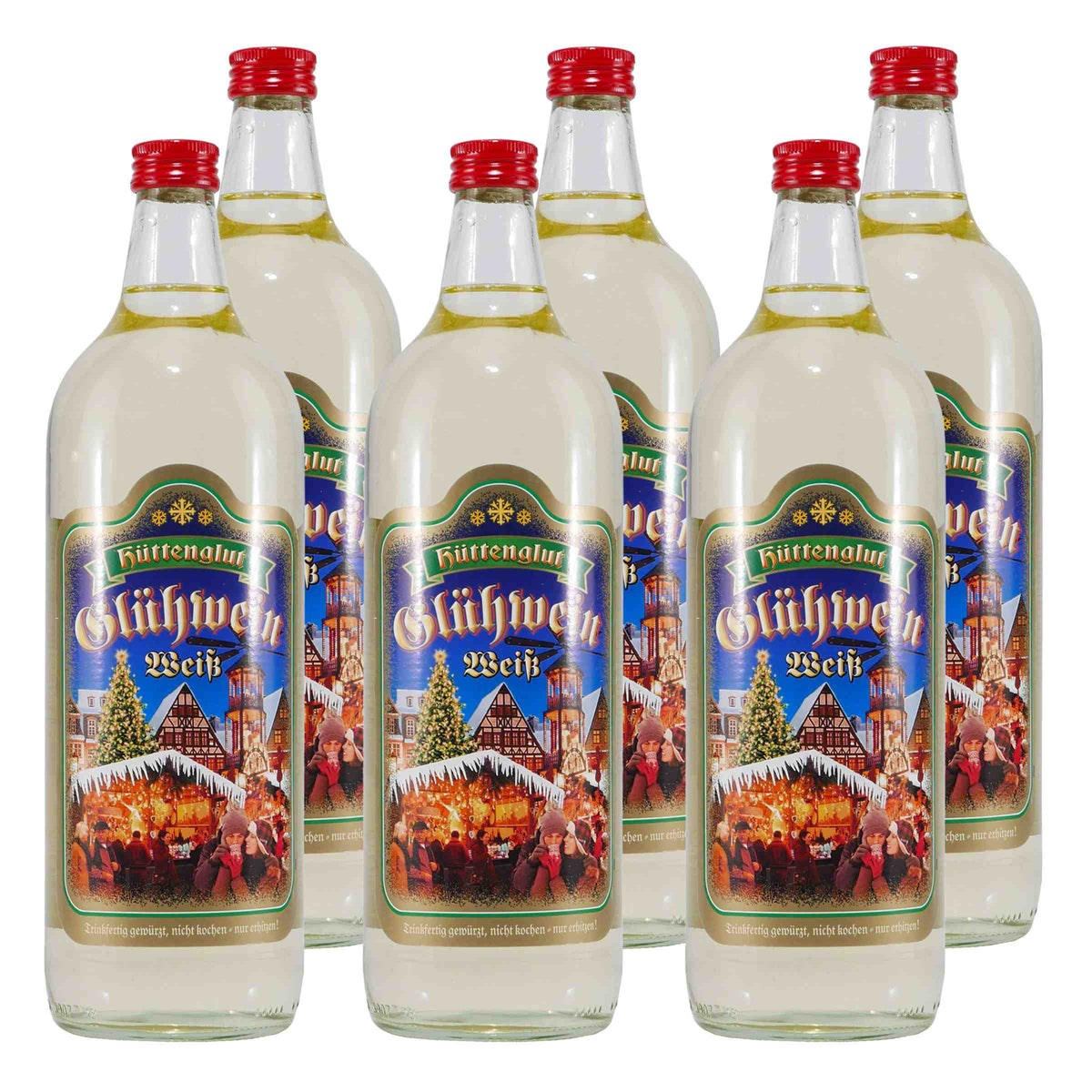 Hüttenglut Glühwein-Weiß (6 x 1,0L)