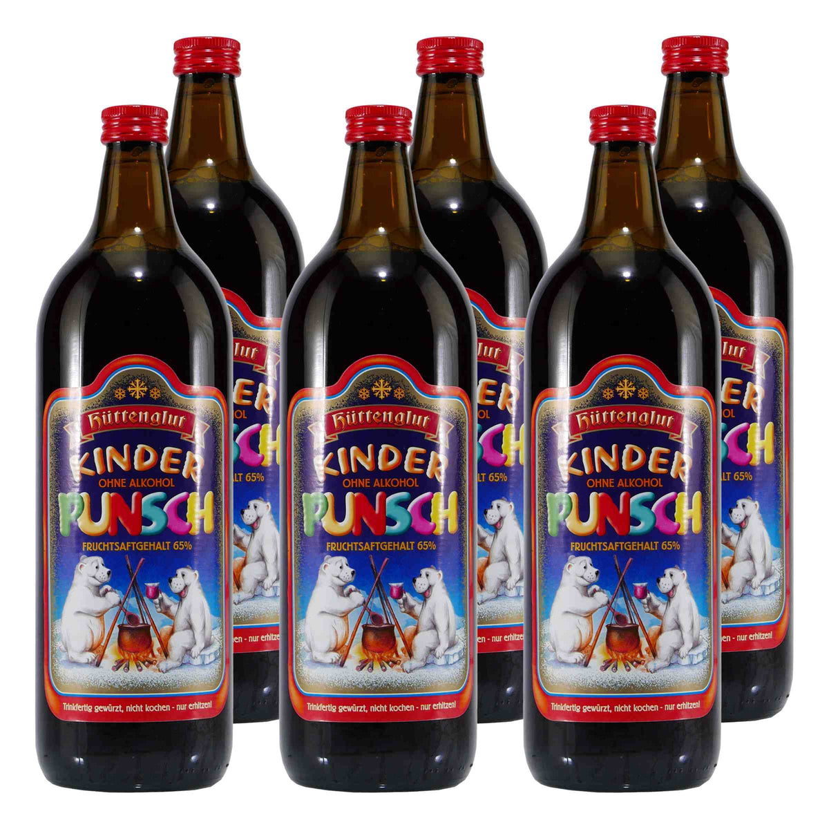 Hüttenglut Kinderpunsch (6 x 1,0L)