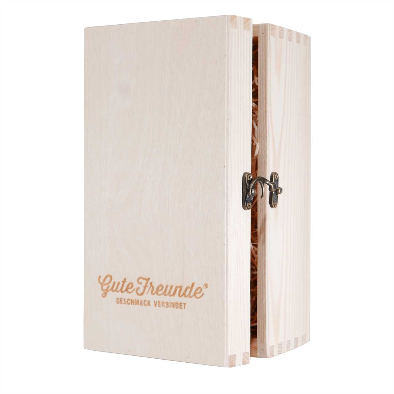 Fies Marillen Likör mit Geschenk-Holzkiste