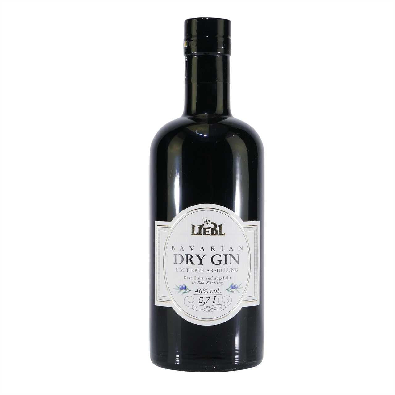 Liebl Bavarian Dry Gin mit Geschenk-Holzkiste