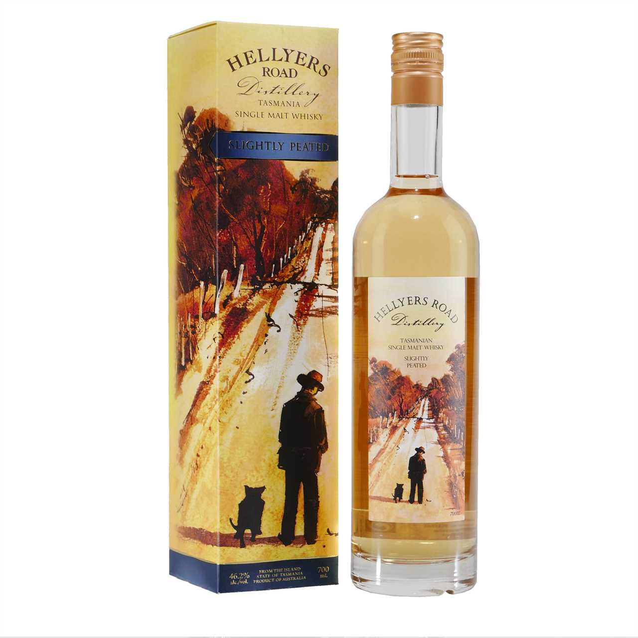 HELLYERS ROAD Slightly Peated Single Malt Whisky