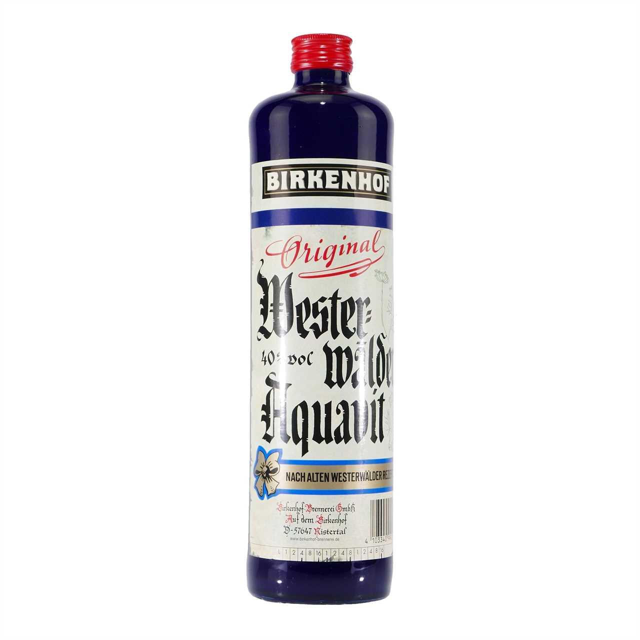 Birkenhof Westerwälder Aquavit mit Geschenk-Holzkiste