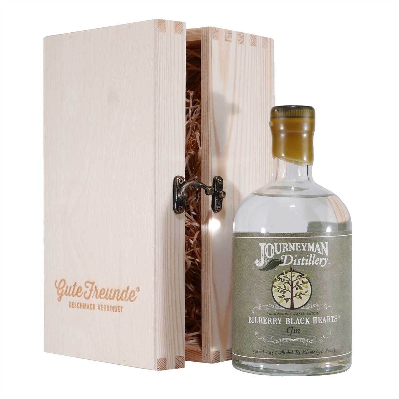 Journeyman Bilberry Black Hearts Gin mit Geschenk-HK