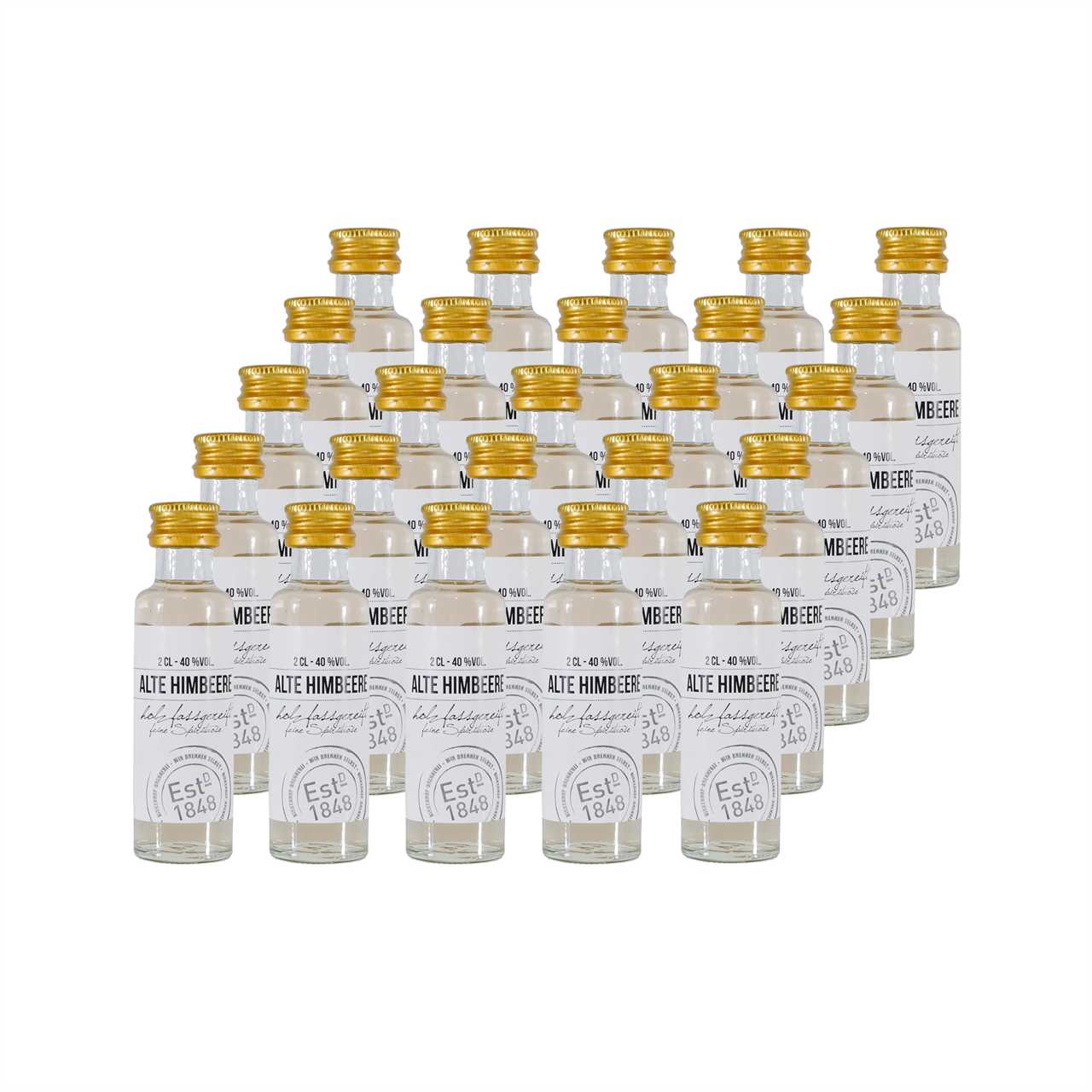 Birkenhof Alte Himbeere Beerenbrand "Mini" (25 x 0,02L)