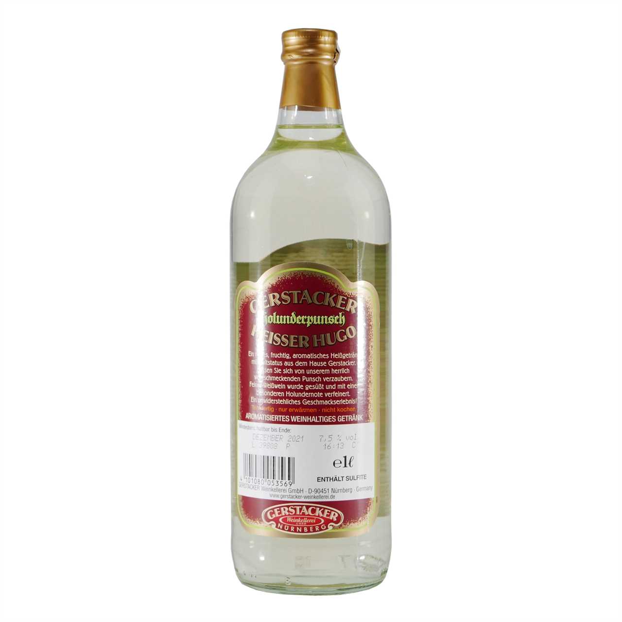 Gerstacker Holunderpunsch "Heißer Hugo" (6 x 1,0L)