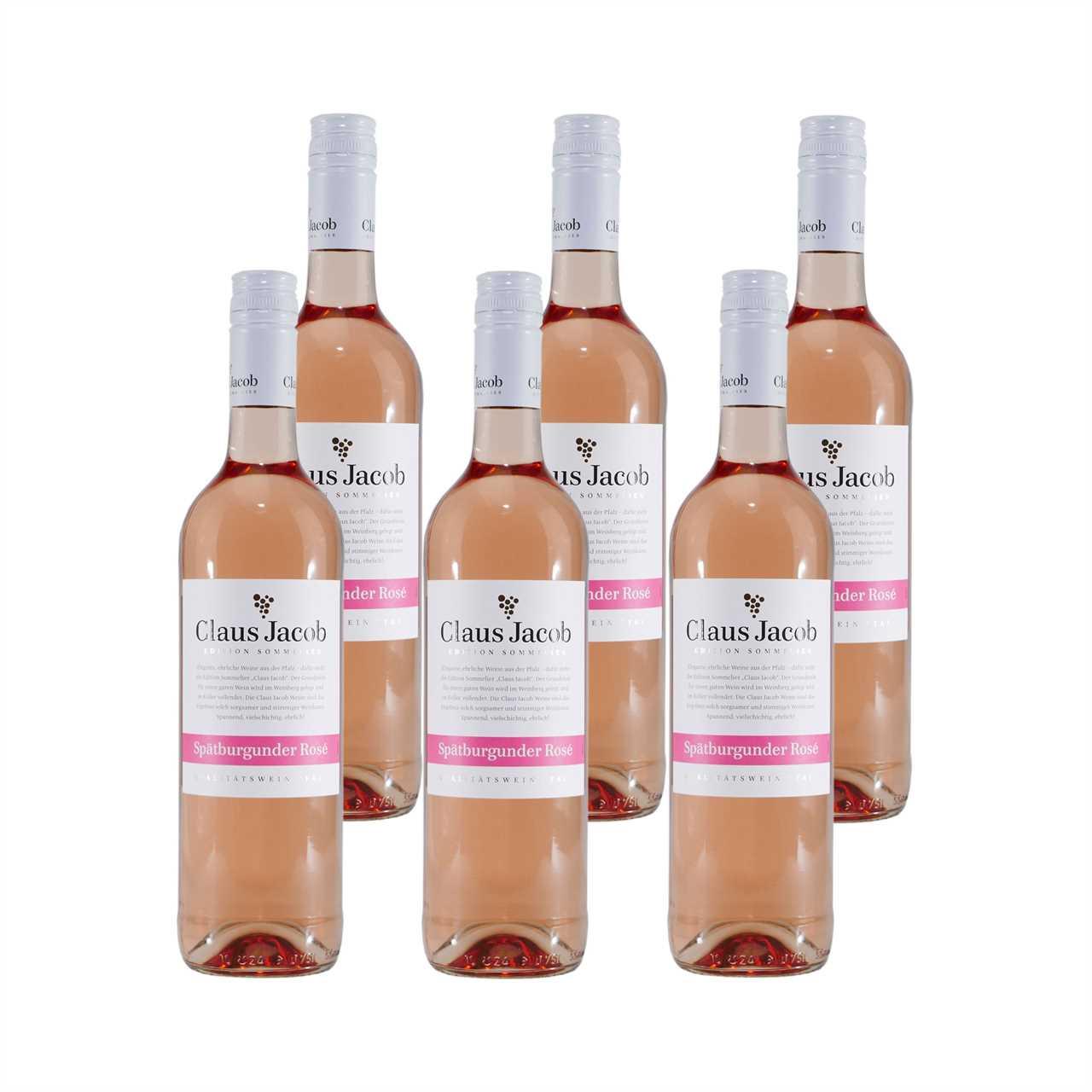 Claus Jacob Spätburgunder Rosé QbA -trocken- (6 x 0,75L)