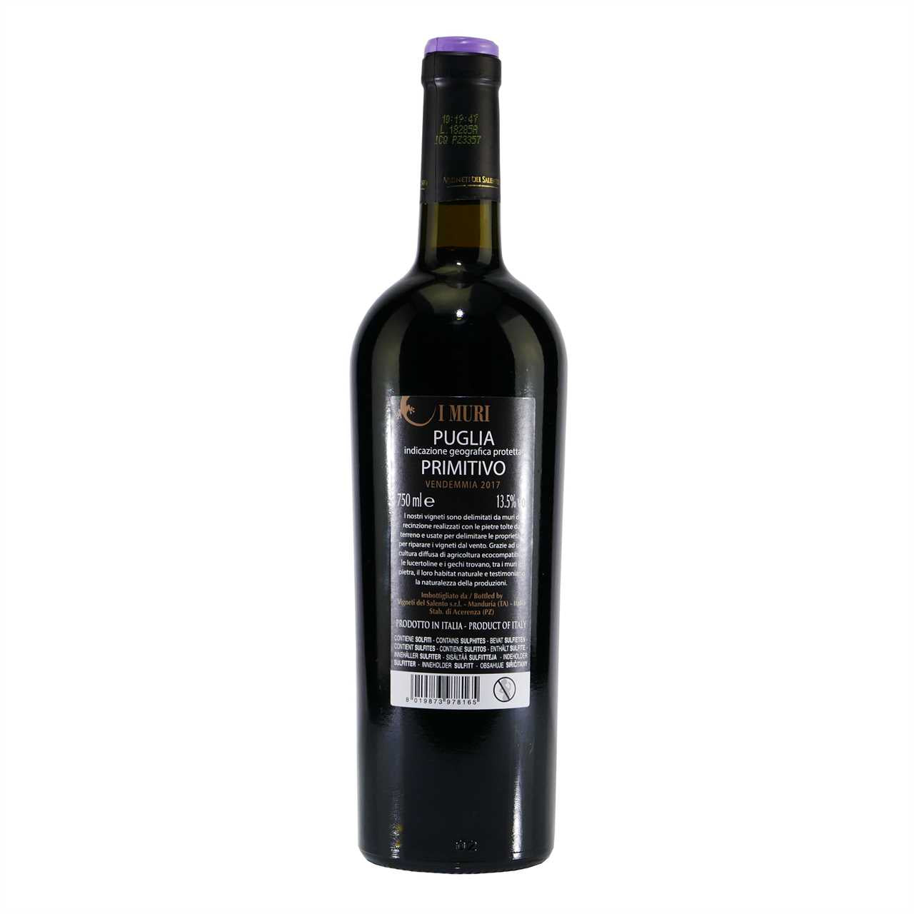 I Muri Primitivo Puglia IGP Roter Landwein (6x 0,75L)