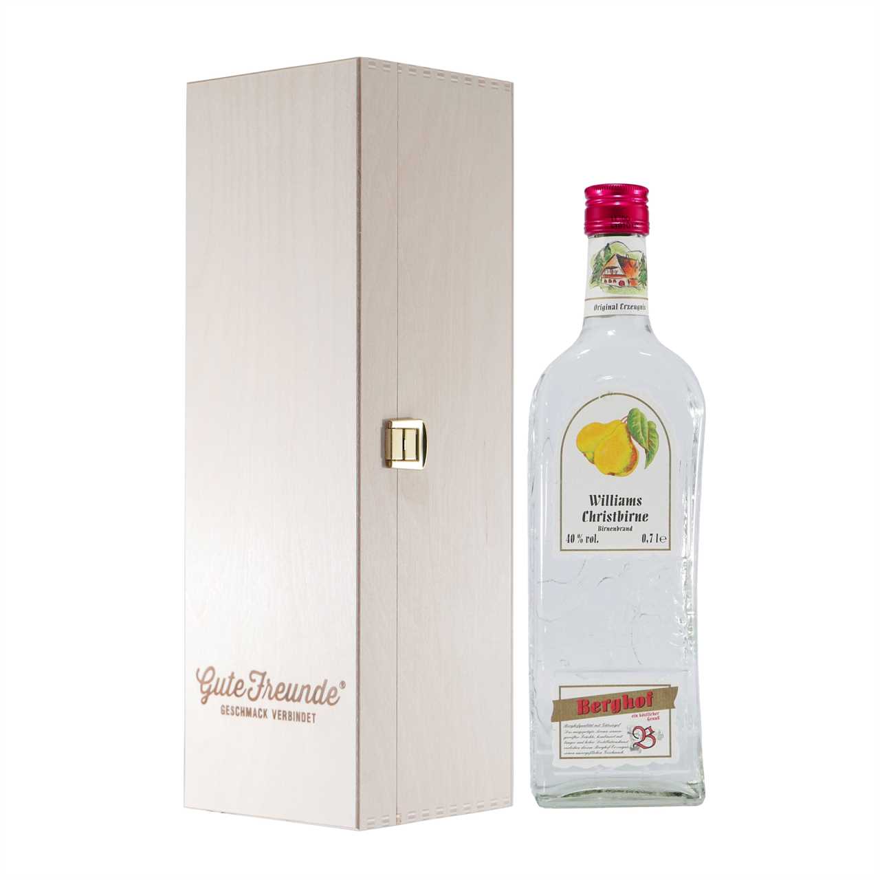Berghof Williams Christbirne mit Geschenk-Holzkiste