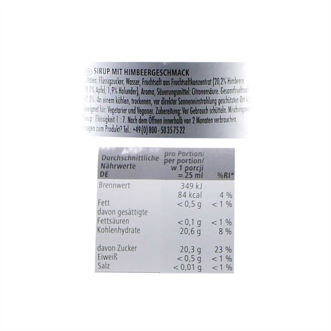 Rioba Rapsberry (Himbeere) Syrup