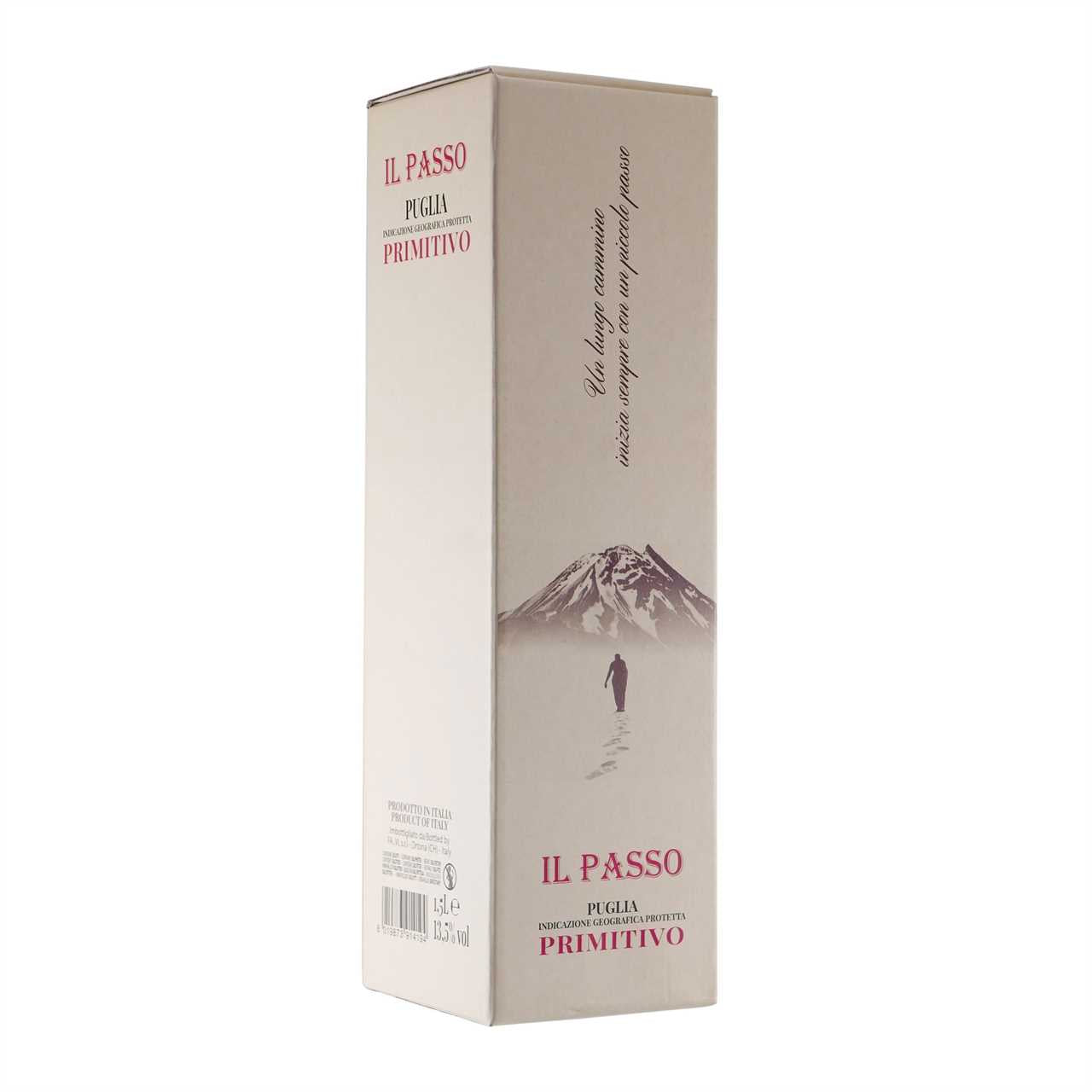 IL PASSO Primitivo Puglia IGP - Italienischer Rotwein (6 x 1,5L)