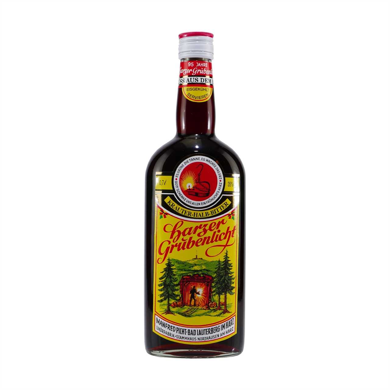 Harzer Grubenlicht - Kräuter-Halb-Bitter mit Geschenk-HK