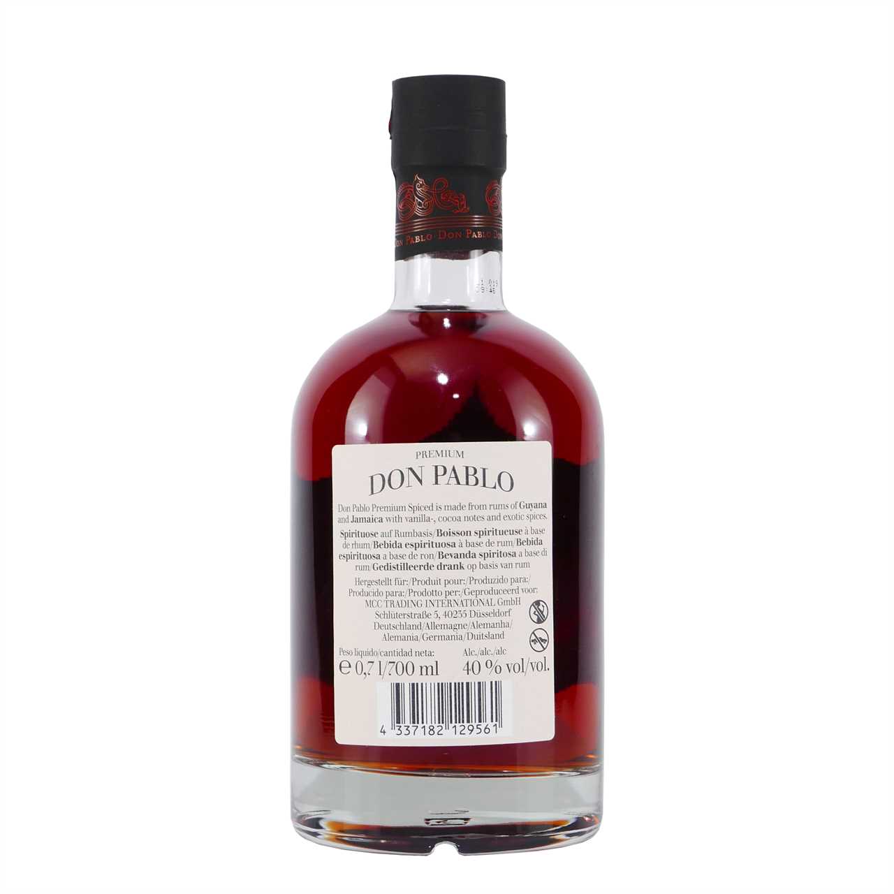 Don Pablo Premium Spiced Rum mit Geschenk-HK