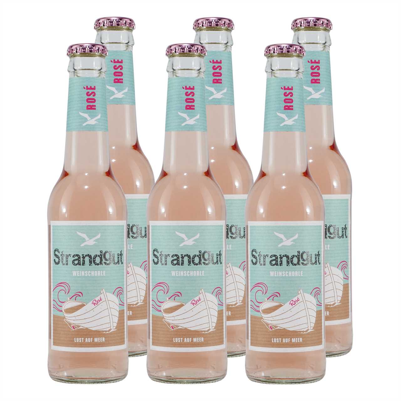 Strandgut Weinschorle Rosé (12 x 0,275L)