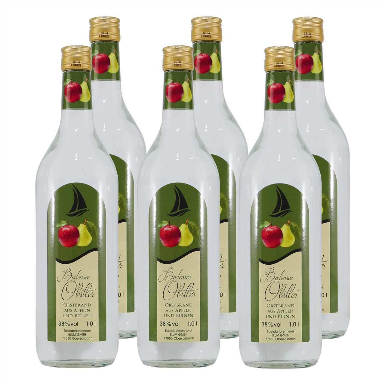 Bodensee Obstler (6 x 1,0L)