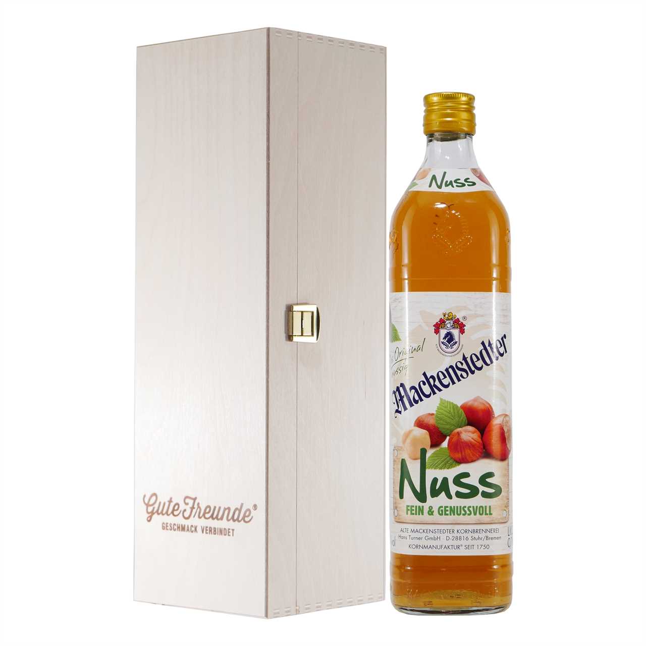 Mackenstedter Nuss Likör mit Geschenk-HK