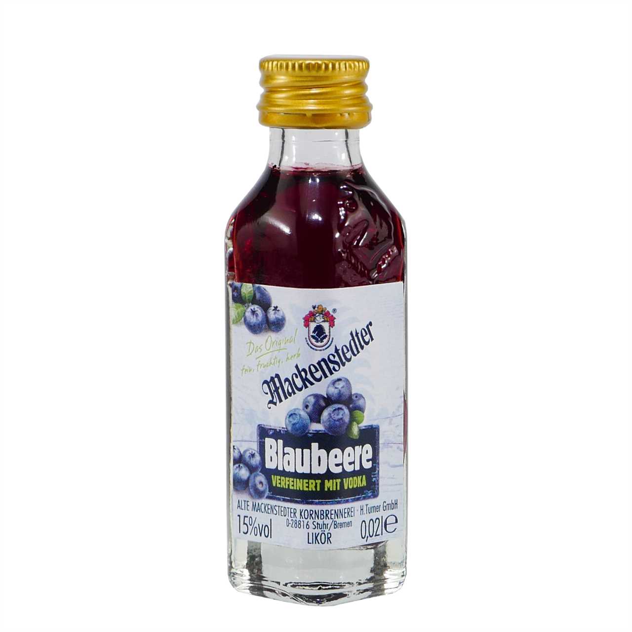 Mackenstedter Blaubeere Likör (25 x 0,02L)