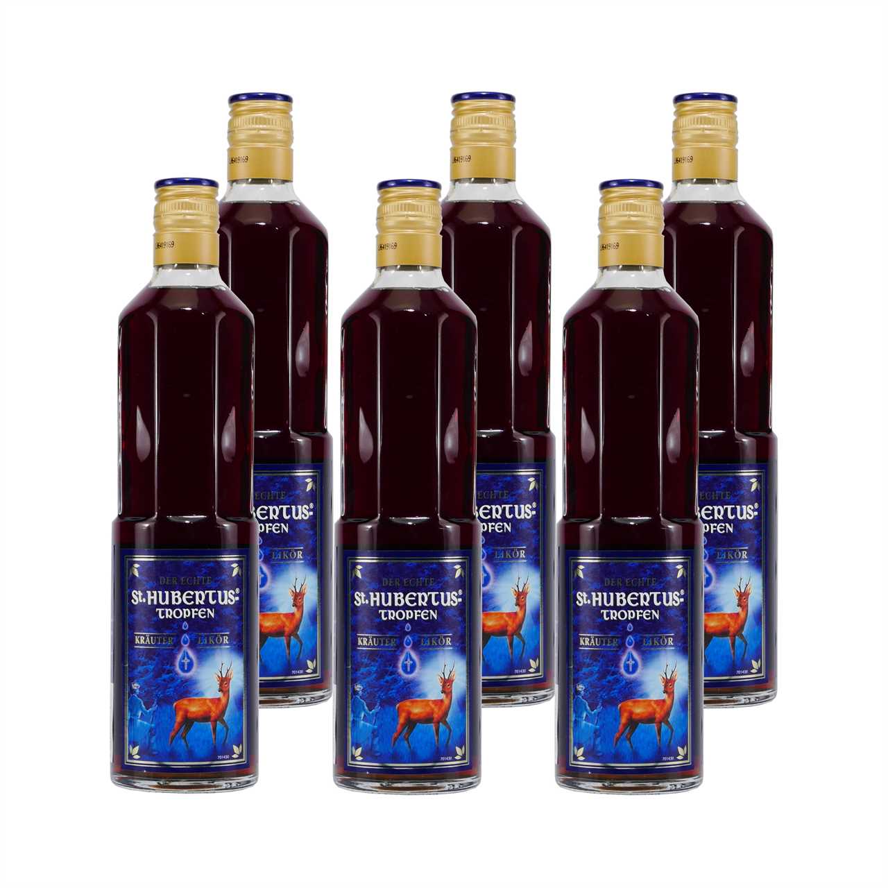 St. Hubertus Tropfen - Kräuter Likör (6 x 0,5L)