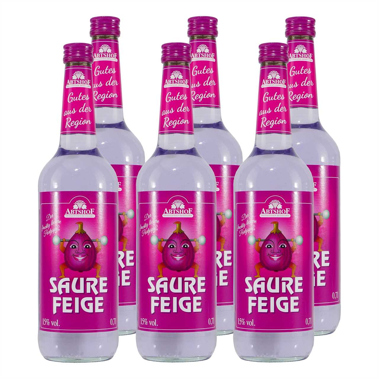 Abtshof Saure Pflaume - Fruchlikör (6 x 0,7L)