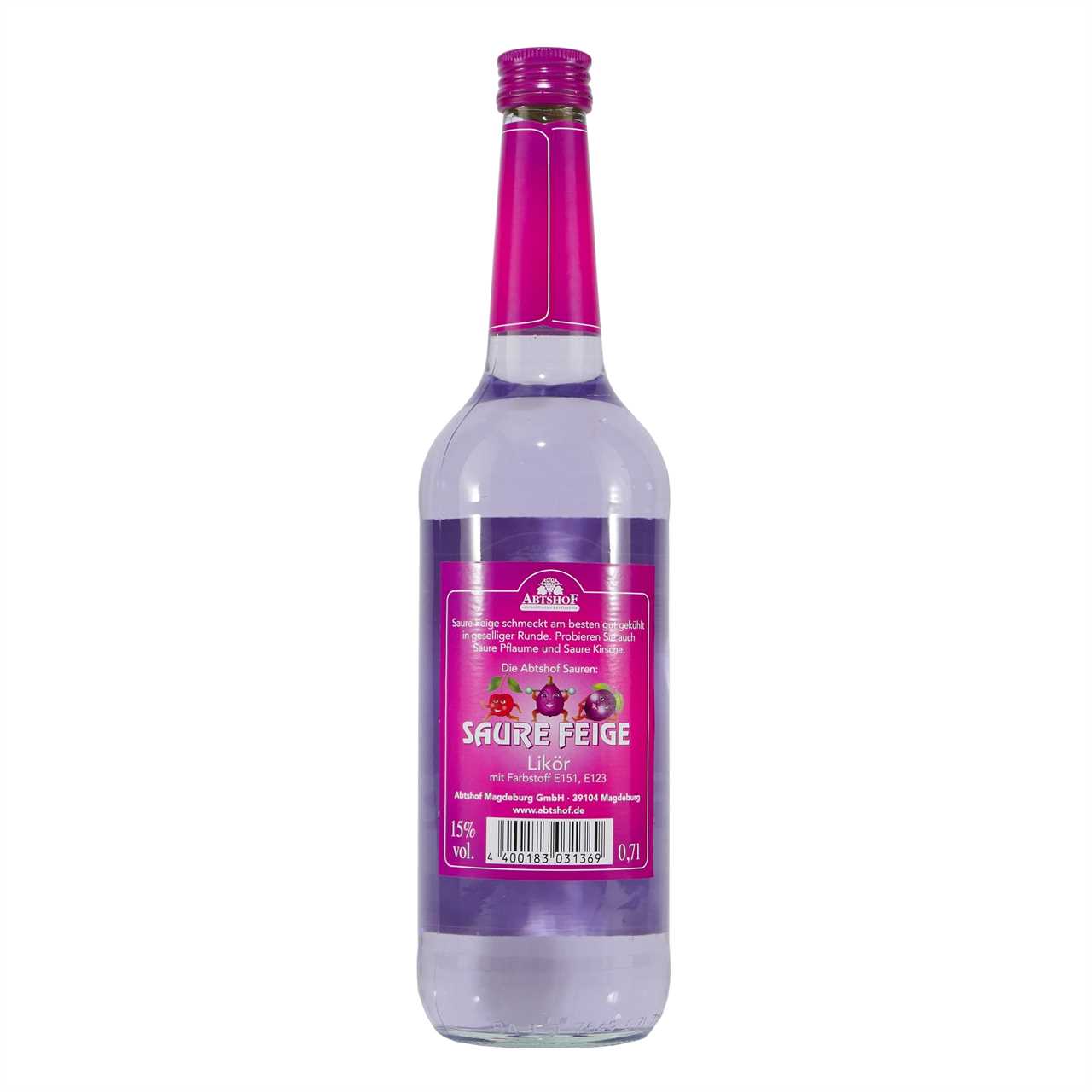 Abtshof Saure Feige-Likör mit Geschenk-Holzkiste