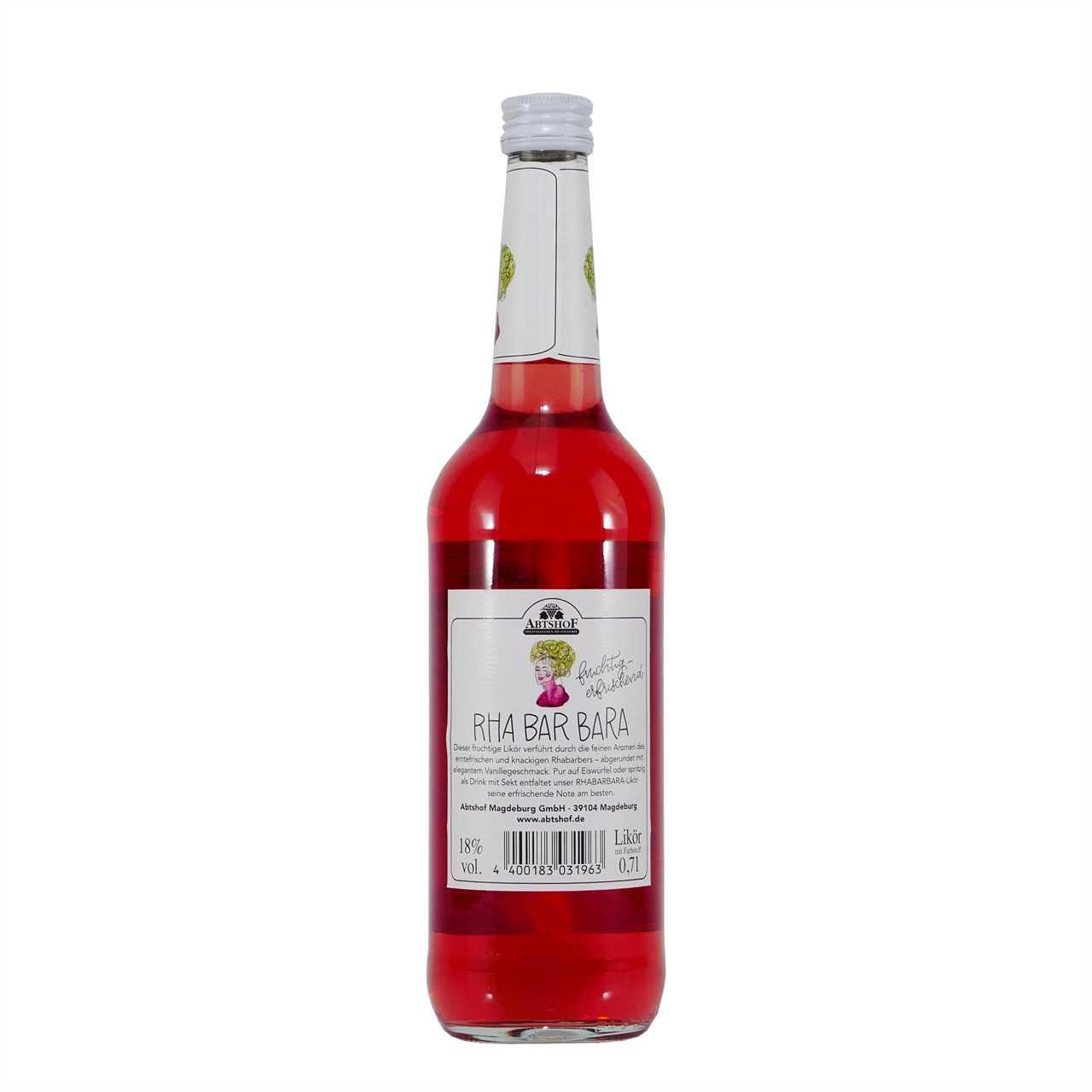 Abtshof Rha Ba Bara-Likör mit Geschenk-Holzkiste