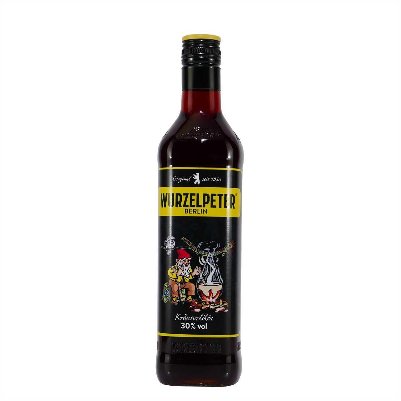 Wurzelpeter - Kräuterlikör mit Geschenk-Holzkiste