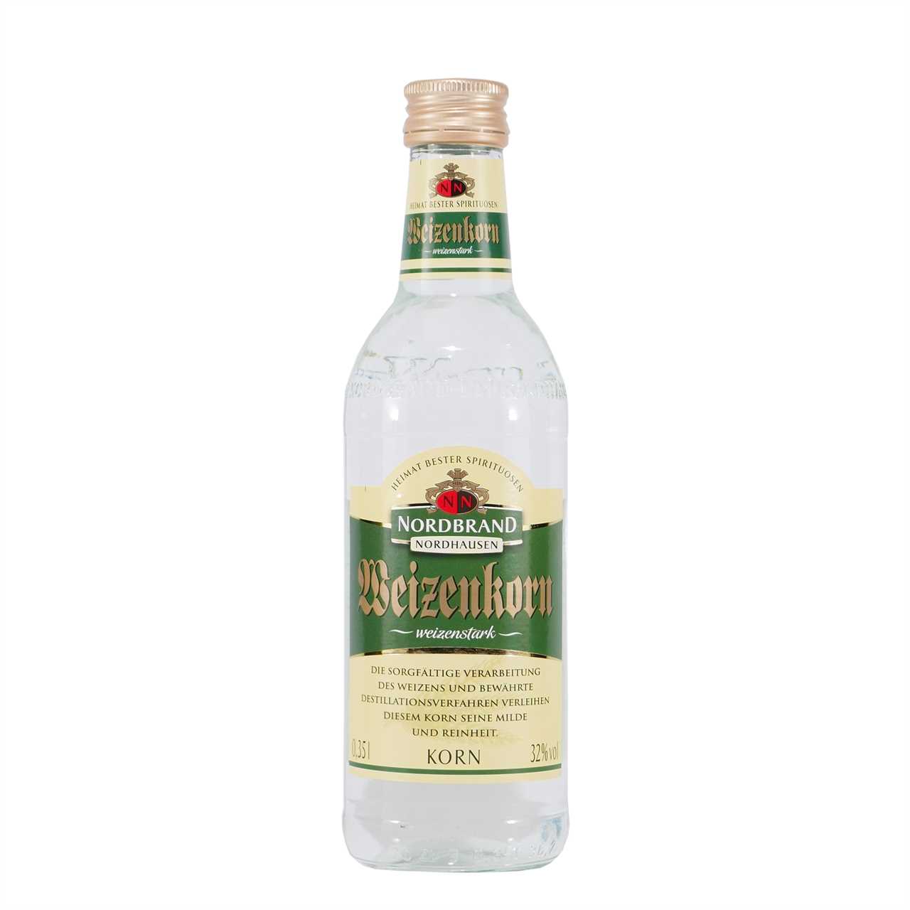 Nordbrand Weizenkorn (0,35L) mit Geschenk-Holzkiste