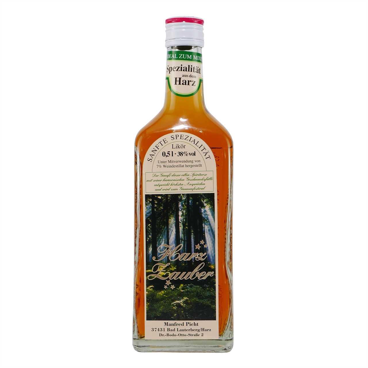 Harz Zauber Edel-Likör mit Geschenk-Holzkiste