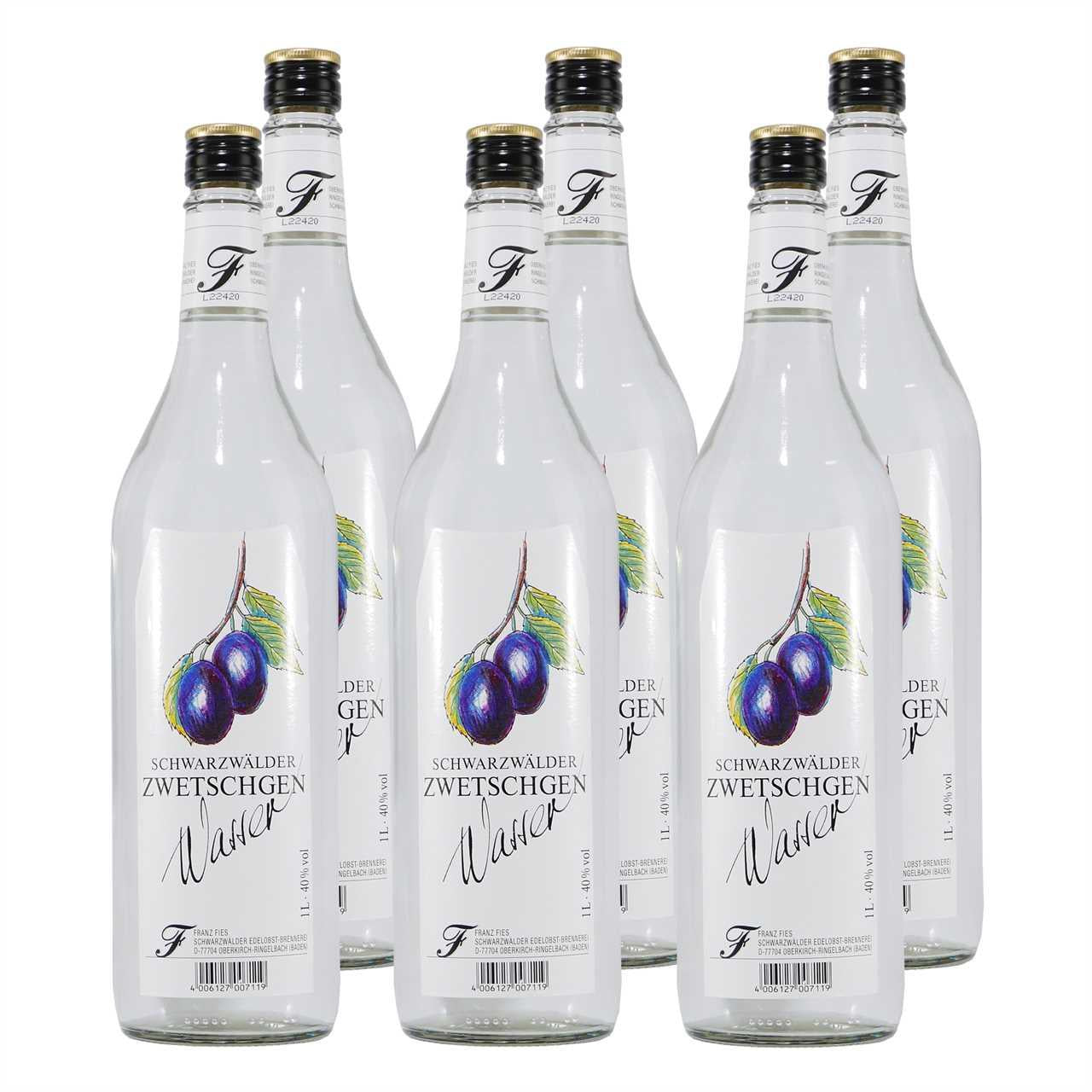Fies Schwarzwälder Zwetschgen Wasser (6 x 1,0L)
