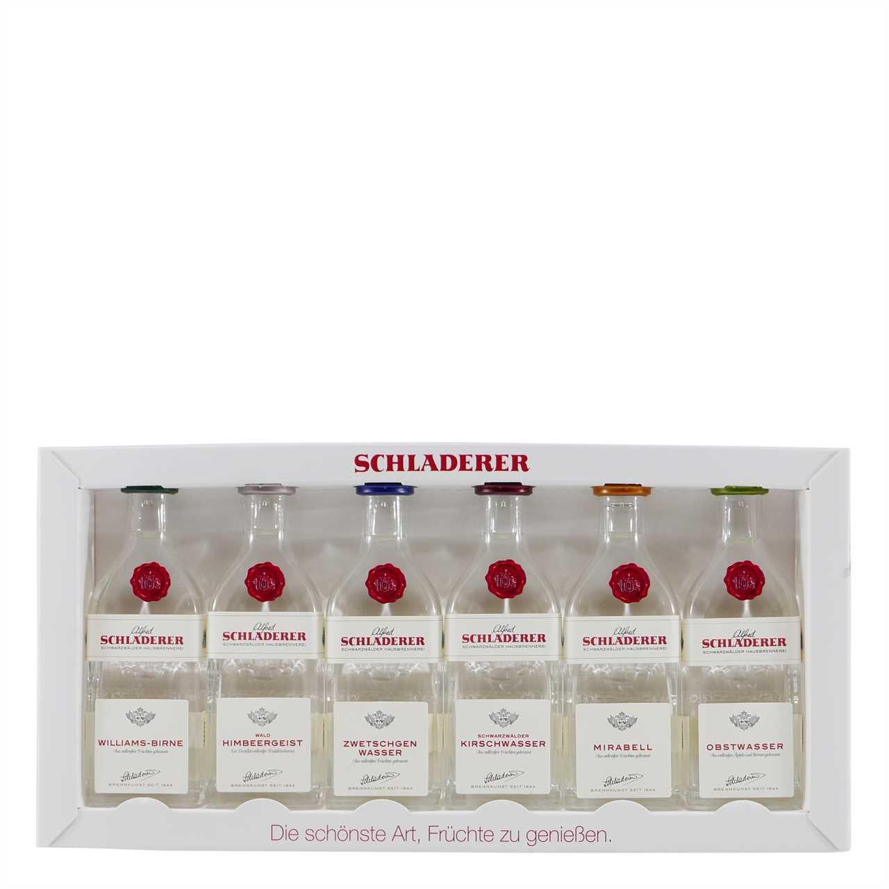 Schladerer "mini" (6 x 0,03L) Geschenk Probier-Set