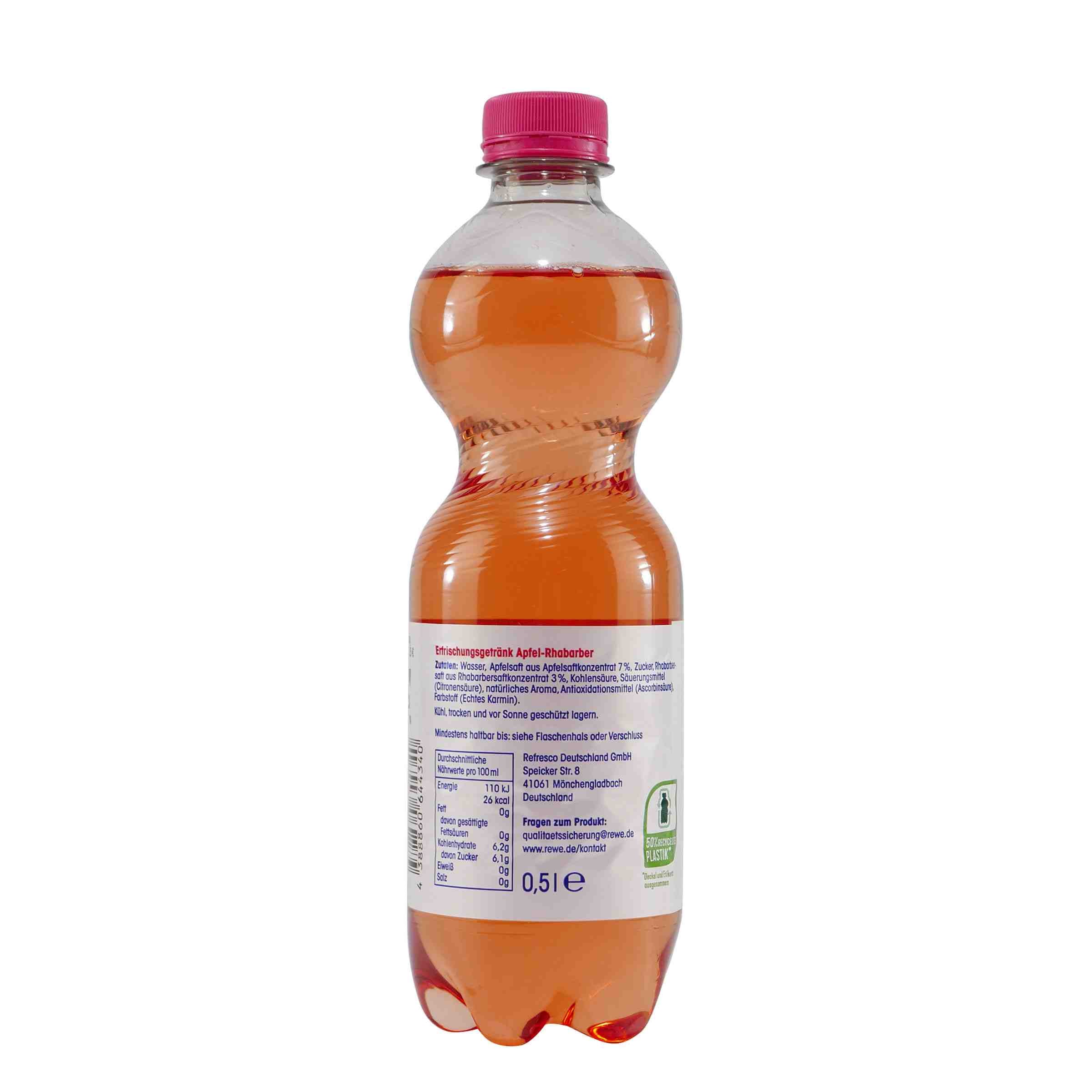 ja! Apfel-Rhabarber Erfrischungsgetränk (6 x 0,5L)